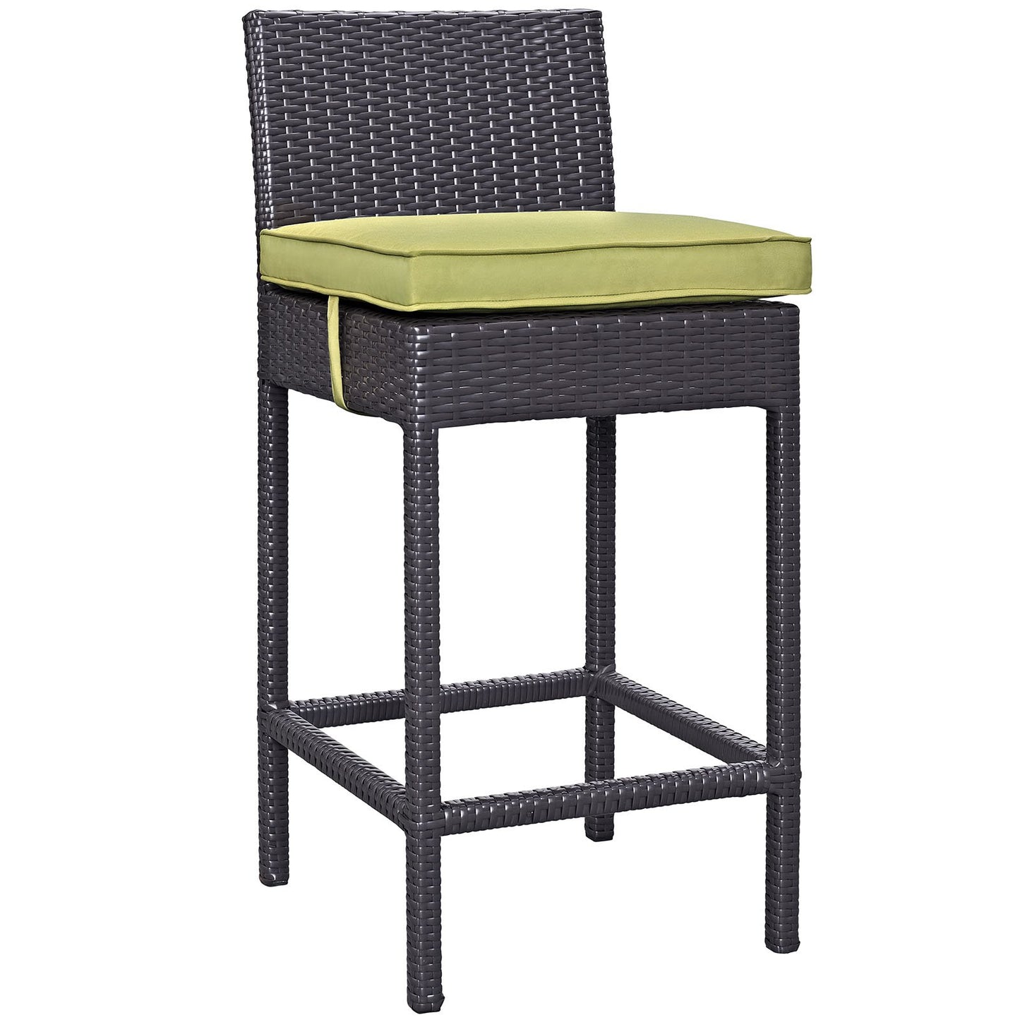 home office desk chairs | Lift Outdoor Patio Bar Stool Set | Wicker Rattan Cushioned | UV Resistant | Set of 2 | casafoyer.myshopify.com
