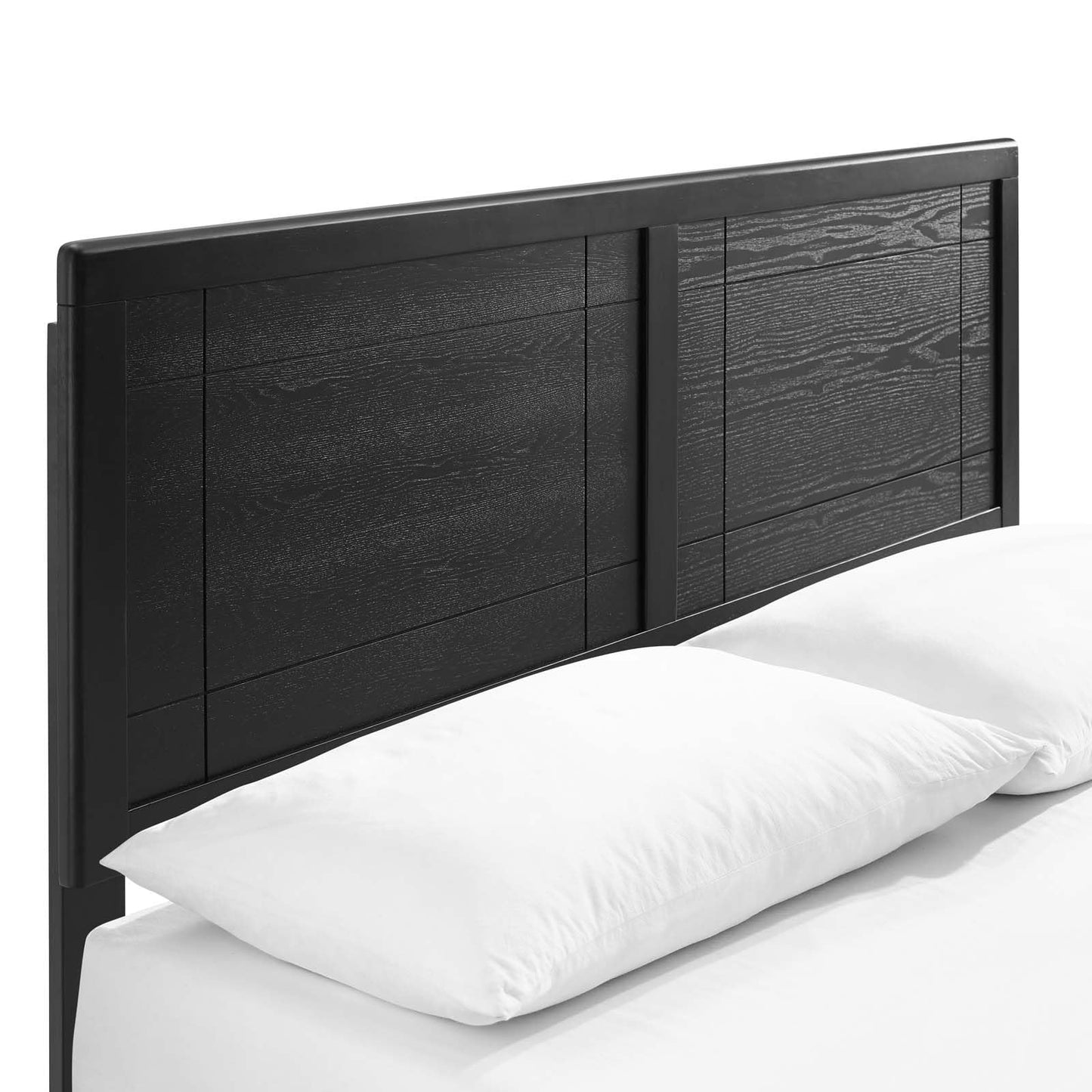 adjustable bed bases | CasaFoyer Marlee Wood King Platform Bed | Retro Design | Organic Aesthetics | Sturdy Construction | No Box Spring Needed | Easy Assembly | Black | casafoyer.myshopify.com