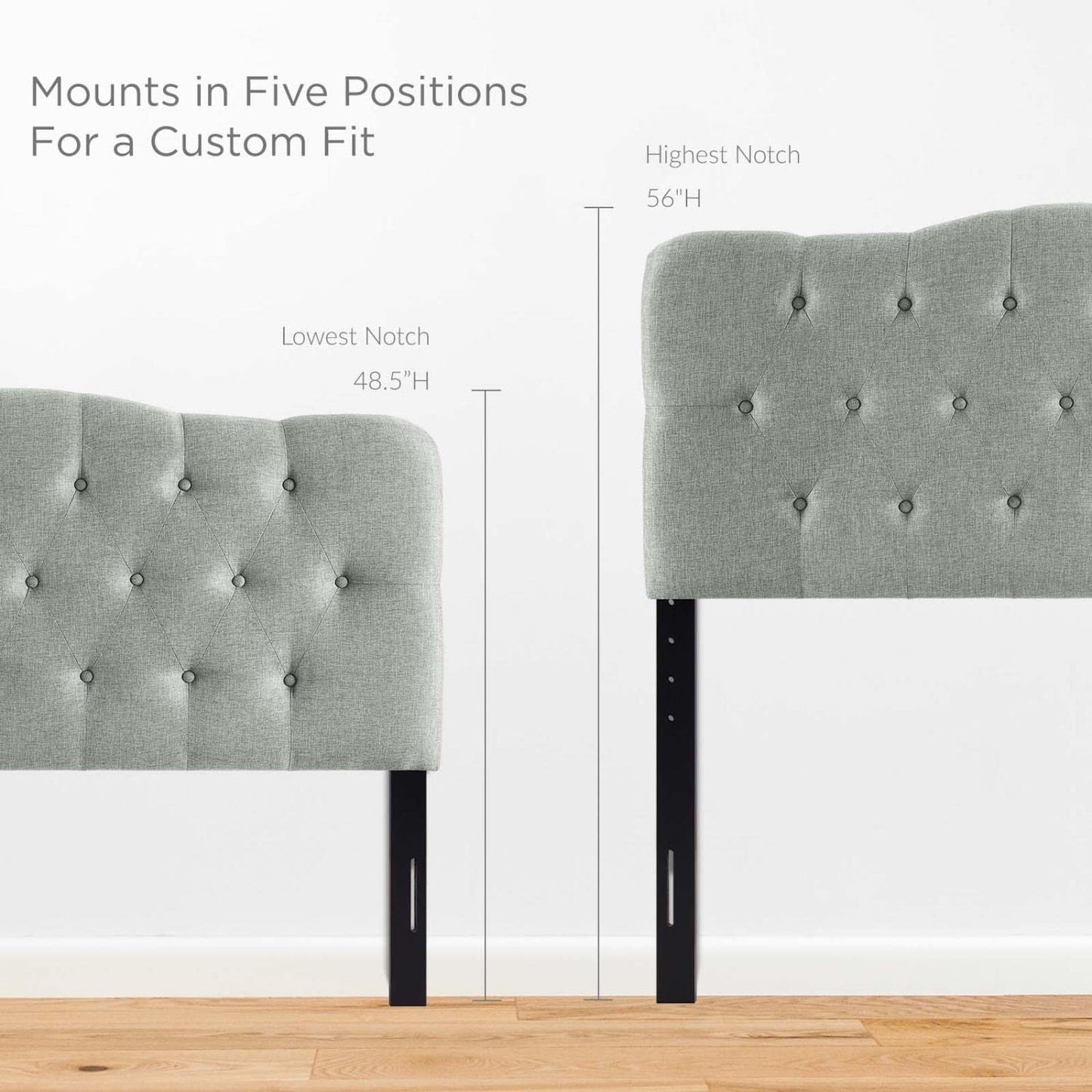 headboards | CasaFoyer Annabel Button Tufted Linen Fabric Upholstered Queen Headboard | Tranquil Haven | Soft Tones | Sophisticated Design | Durable Build | Graceful Contours | Enhance Bedroom Ambiance | casafoyer.myshopify.com