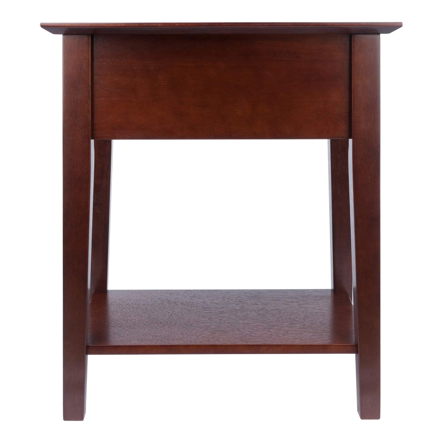 TABLE | Ergode Antique Walnut Shaker Style End Table/Night Stand | Drawer & Storage Shelf | 22L x 16D x 25H | Assembly Required | casafoyer.myshopify.com