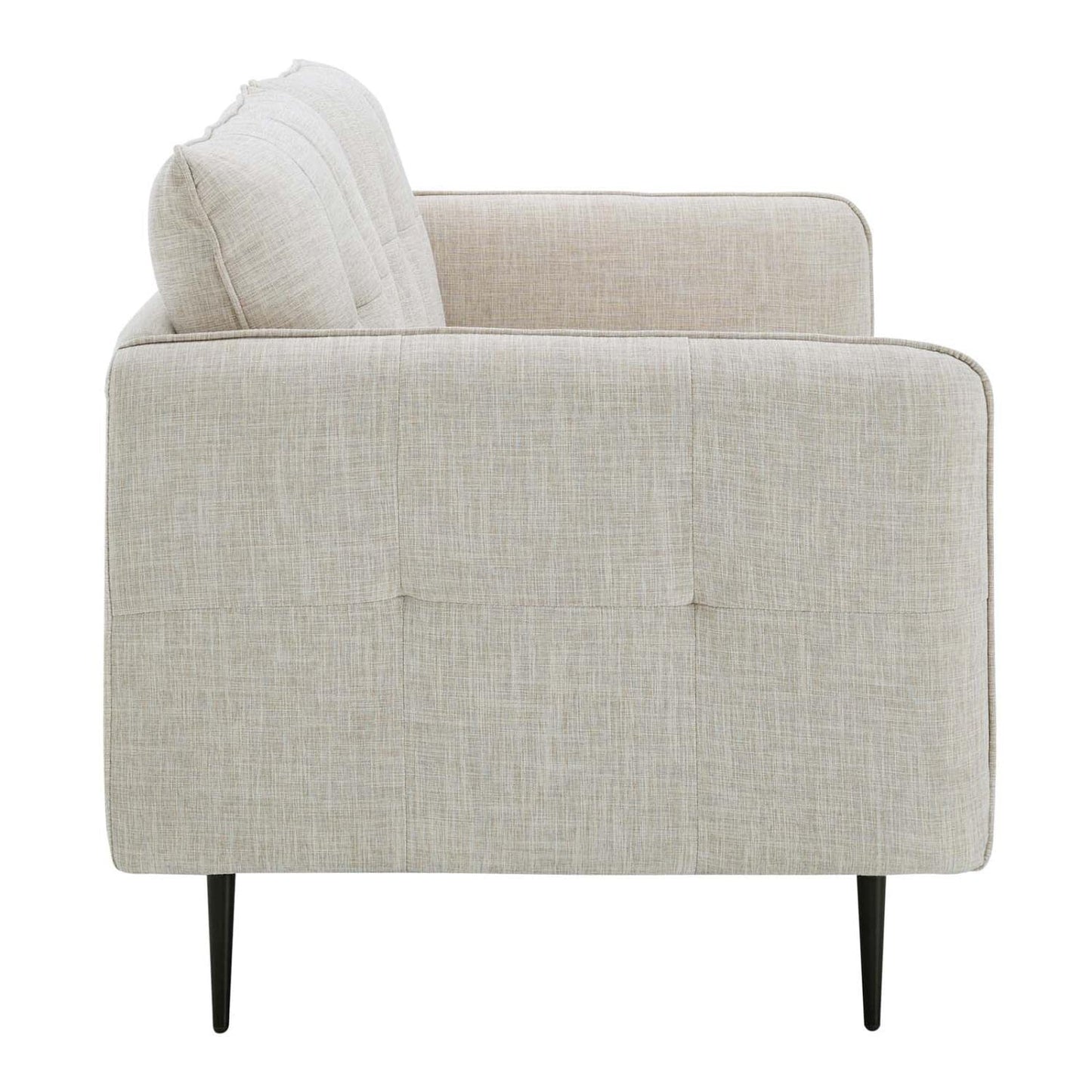 sofas | CasaFoyer Cameron Tufted Fabric Sofa | Contemporary Charm | Mid-Century Design | Soft Polyester | Optimal Comfort | Solid Wood Frame | Easy Assembly | Beige | casafoyer.myshopify.com
