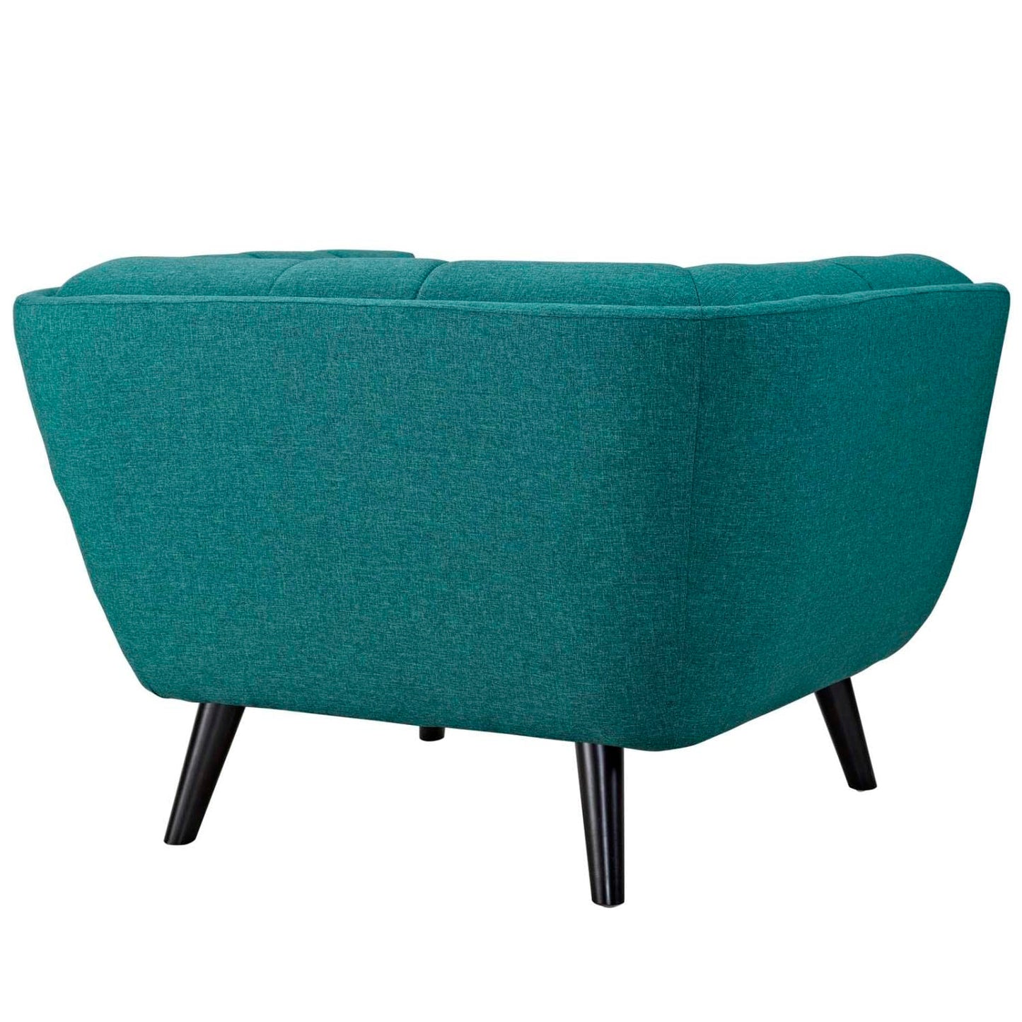 kitchen and dining room sets | CasaFoyer Bestow Collection | Wide Profile Armchair Set | Polyester Fabric Upholstery | Button Tufting | Black Wood Legs | Ideal for Mid-Century, Modern Farmhouse, Contemporary Decors | casafoyer.myshopify.com