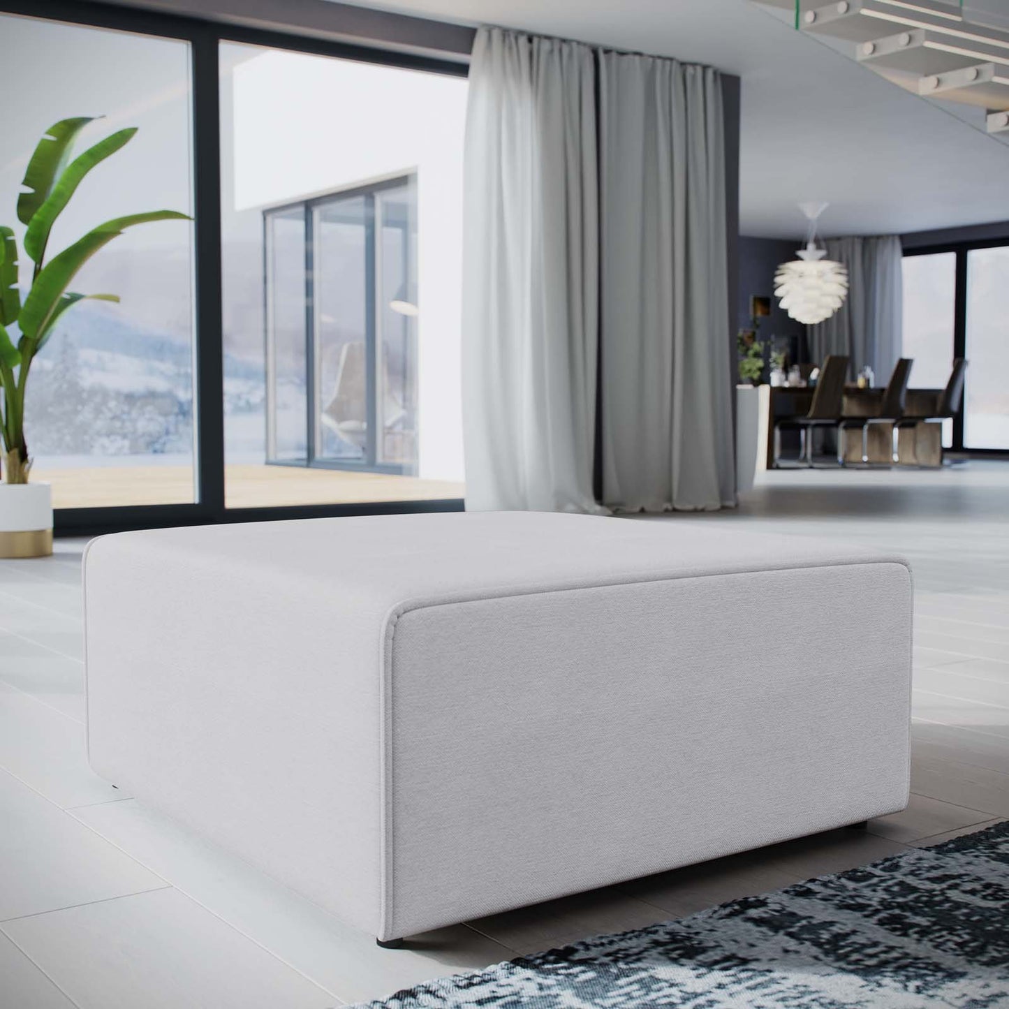 home office desk chairs | CasaFoyer Mingle Collection | Ultimate Comfort Ottoman - Spacious Design | Plush Foam Padding | Elegant Polyester Fabric | Contemporary Modern Interiors | casafoyer.myshopify.com
