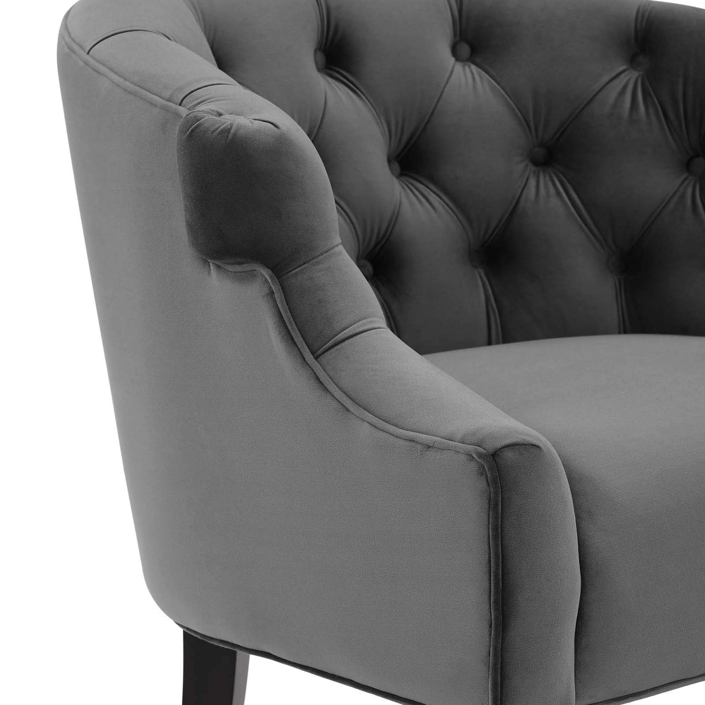 home office desk chairs | CasaFoyer Precept Accent Armchair | Luxury & Sophistication | Stain-Resistant Velvet | Deep Button Tufting | Premium Seating | Birch Wood Legs | casafoyer.myshopify.com