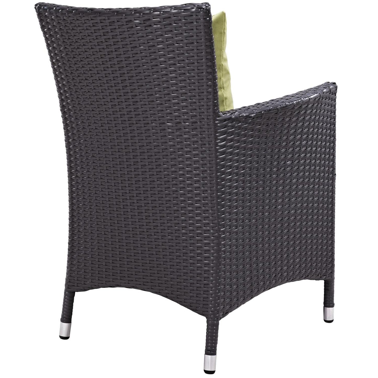 kitchen and dining room sets | CasaFoyer Convene Outdoor Sectional Series | Durable Rattan Weave | Weather-Resistant Cushions | 5 Piece Patio Dining Set with Glass Top | casafoyer.myshopify.com