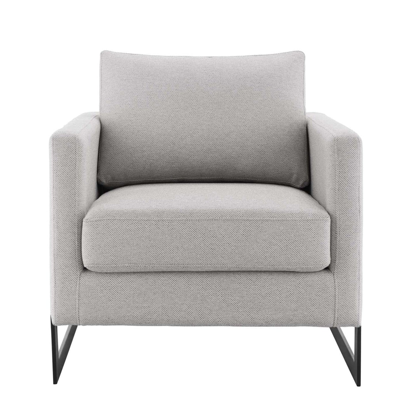 kitchen and dining room sets | CasaFoyer Posse Fabric Upholstered Accent Chair | Opulent Luxury & Glamorous Deco Style | Soft Polyester Fabric | Foam Padding | Sleek Matte Black Stainless Steel Base | No Assembly | 300 lbs Weight Capacity | casafoyer.myshopify.com