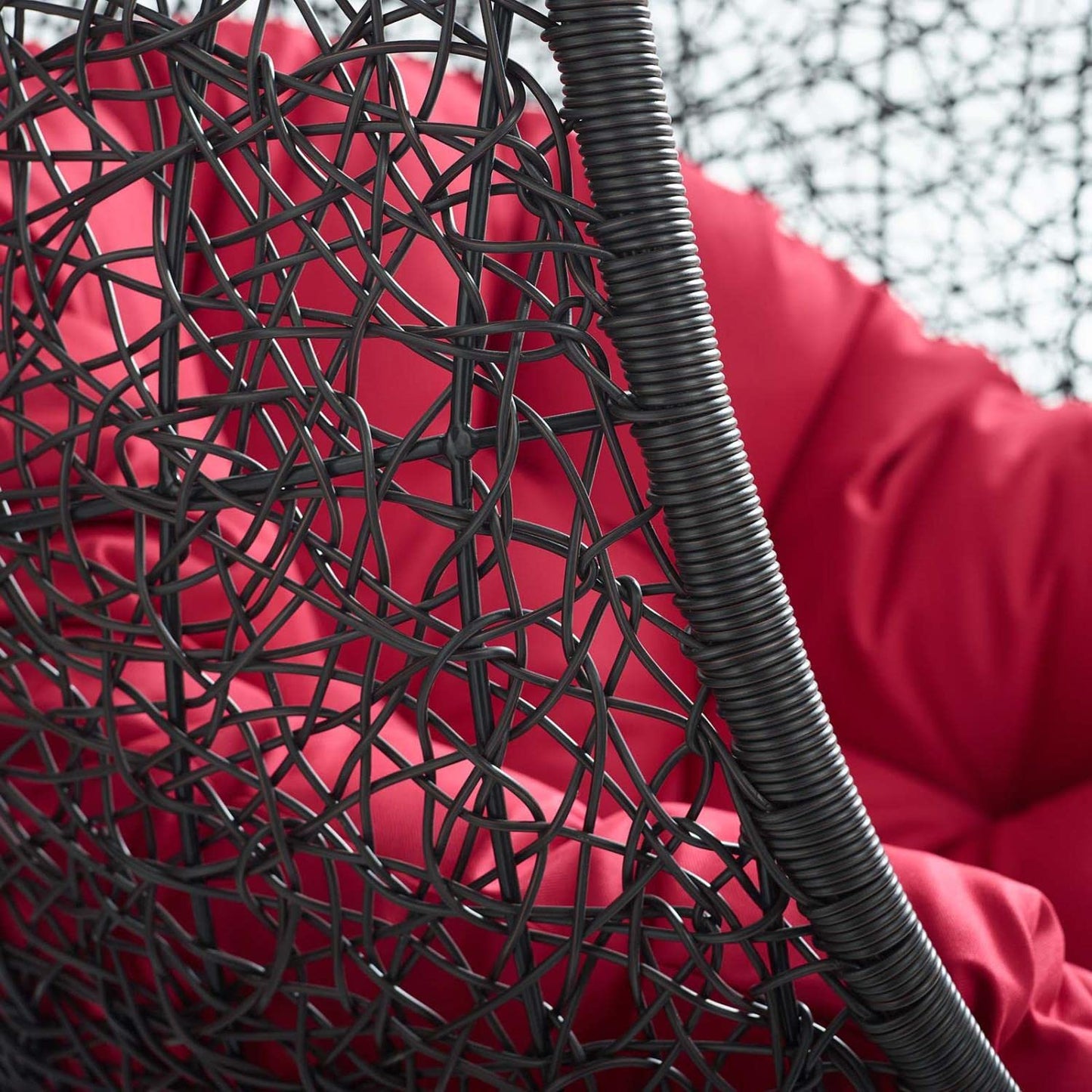 porch swings | Ergode Encase Outdoor Patio Swing Chair | Tranquil Tropical Island Retreat | Synthetic Rattan Weave | All-Weather Cushion | Powder-Coated Steel Frame | Adjustable Chain | Indoor/Outdoor Use | casafoyer.myshopify.com