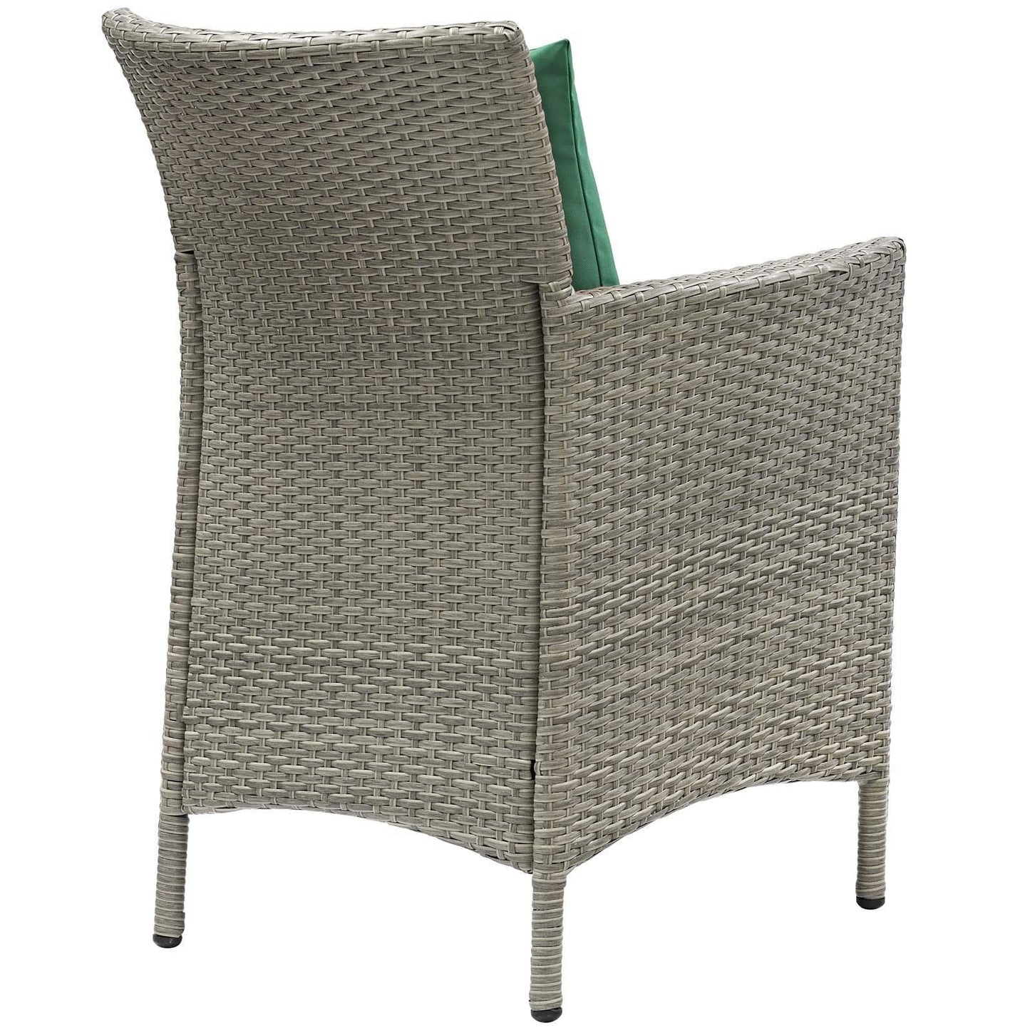 patio bistro sets | CasaFoyer Conduit Outdoor Patio Dining Arm Chair Set of 4 | Transitional Style | Durable Aluminum Frames | UV-Resistant Wicker Rattan | Comfortable Cushions | casafoyer.myshopify.com