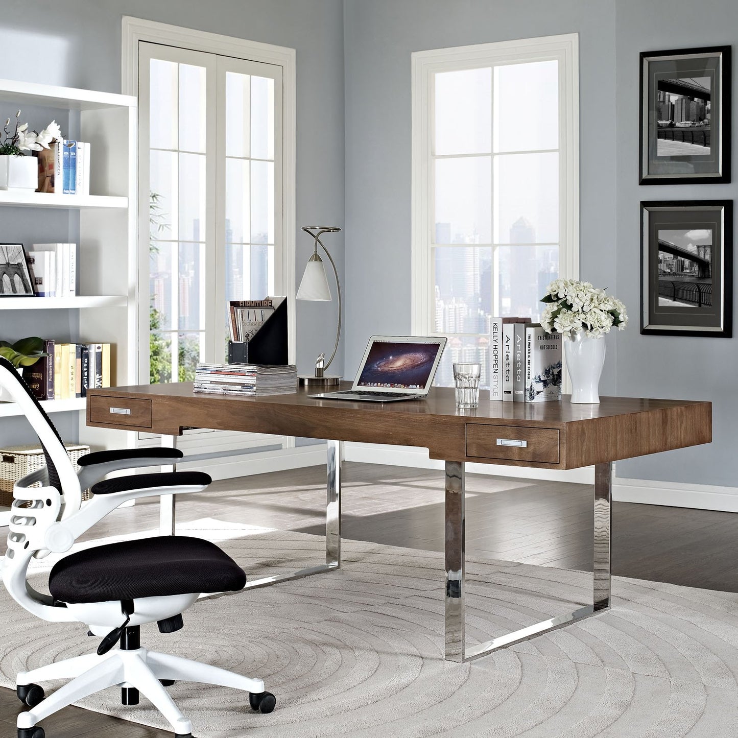 home office desks | Ergode Tinker Desk | Steel & Wood Construction | Storage Drawers | Creative Pursuits | casafoyer.myshopify.com
