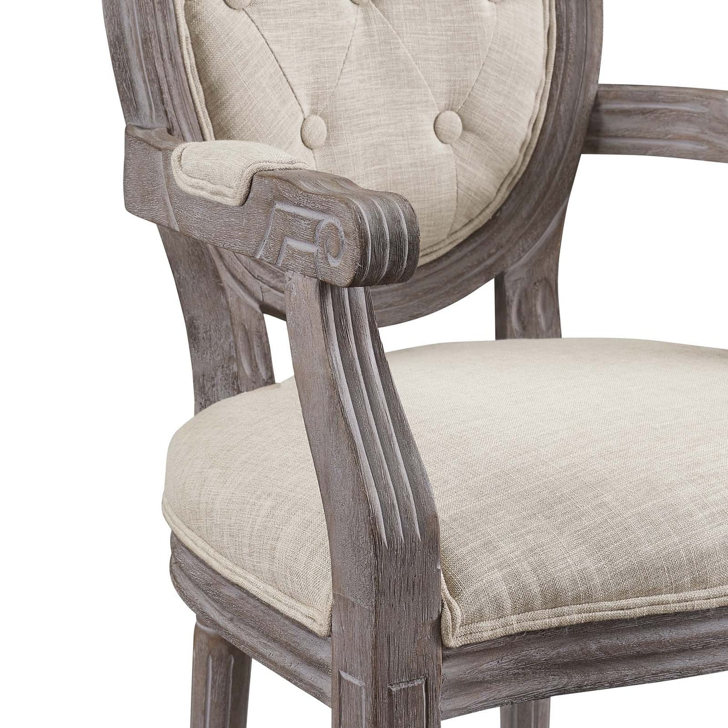 home office desk chairs | CasaFoyer Arise Vintage French Dining Armchair | Luxurious Elegance | Fluted Wood Frame | Button Tufted Diamond Trim | Upholstered Fabric Seat | Sturdy Construction | Weathered Vintage French Look | Fully Assembled | casafoyer.myshopify.com