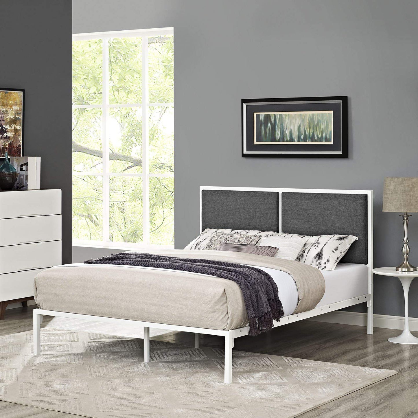 adjustable bed bases | CasaFoyer Della Platform Bed | Elegant Design | Steel Frame | No Box Spring Needed | Compatible with Memory Foam, Spring, Latex, and Hybrid Mattresses | 1300lbs Capacity | High-Quality Fabric Upholstery | Non-Marking Foot Caps | casafoyer.myshopify.com