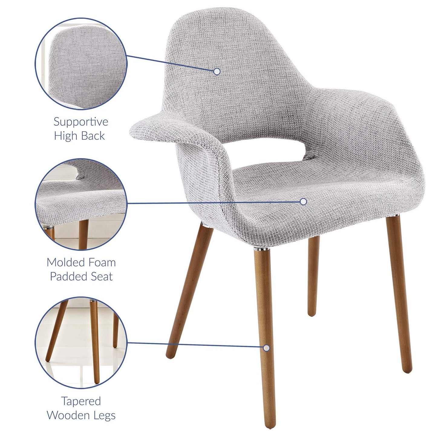 home office desk chairs | CasaFoyer Taupe Accent Chair | Plush Cushions | Sturdy Wooden Legs | Ultimate Relaxation | Aegis Accent Chair Set | casafoyer.myshopify.com
