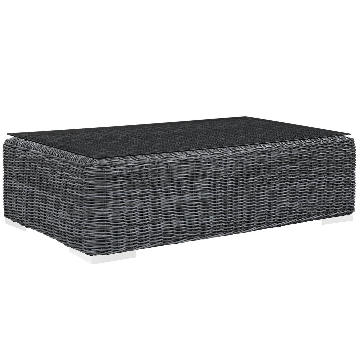 kitchen and dining room sets | CasaFoyer Summon Outdoor Patio Sectional Sofa Set | Luxurious Two-Tone Rattan | Sunbrella Cushions | Aluminum Frame | Includes Armless Chair, Coffee Table, Ottoman, Corners | casafoyer.myshopify.com