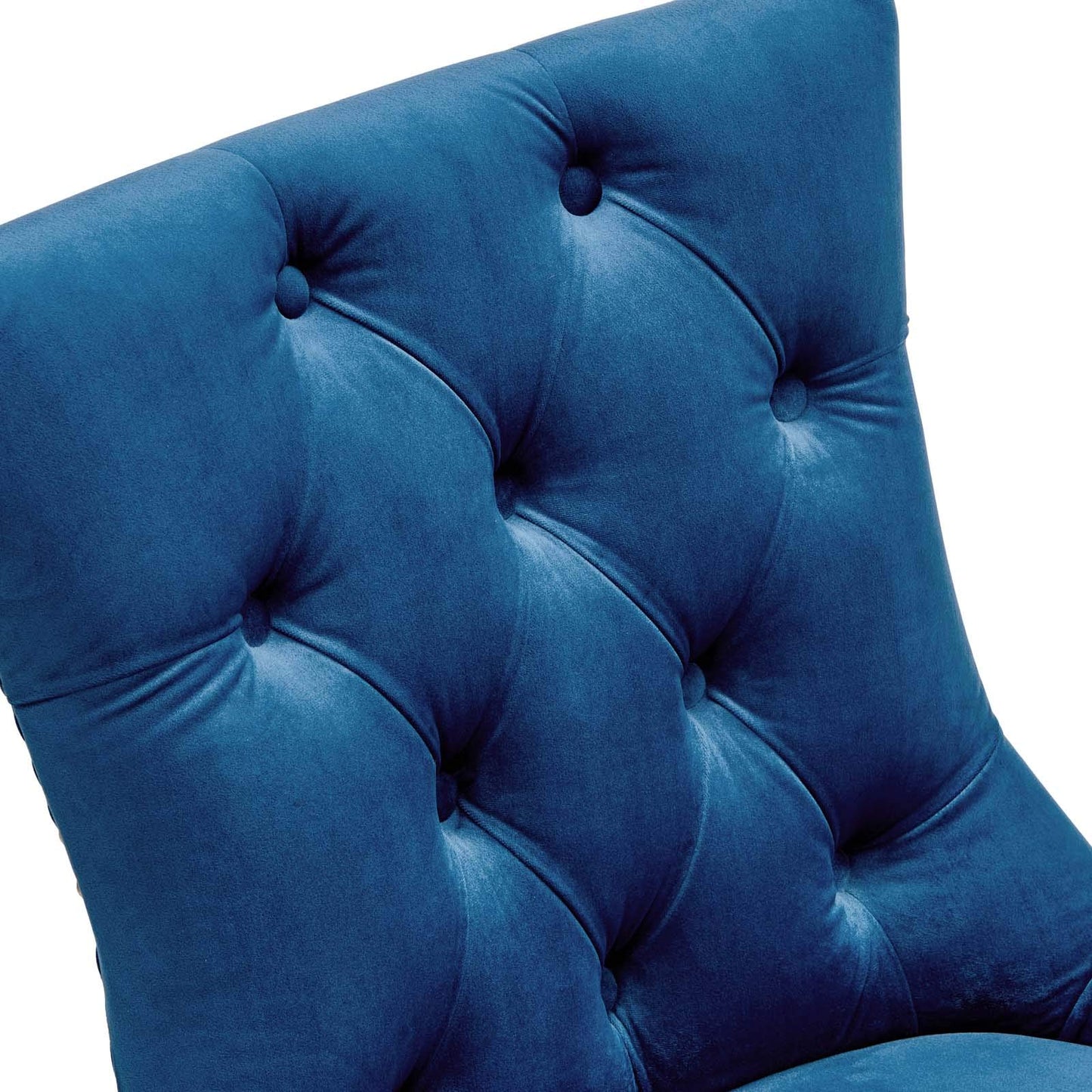 home office desk chairs | CasaFoyer Regent Tufted Button Upholstered Performance Velvet Dining Chair | Set of 2 | Navy | casafoyer.myshopify.com