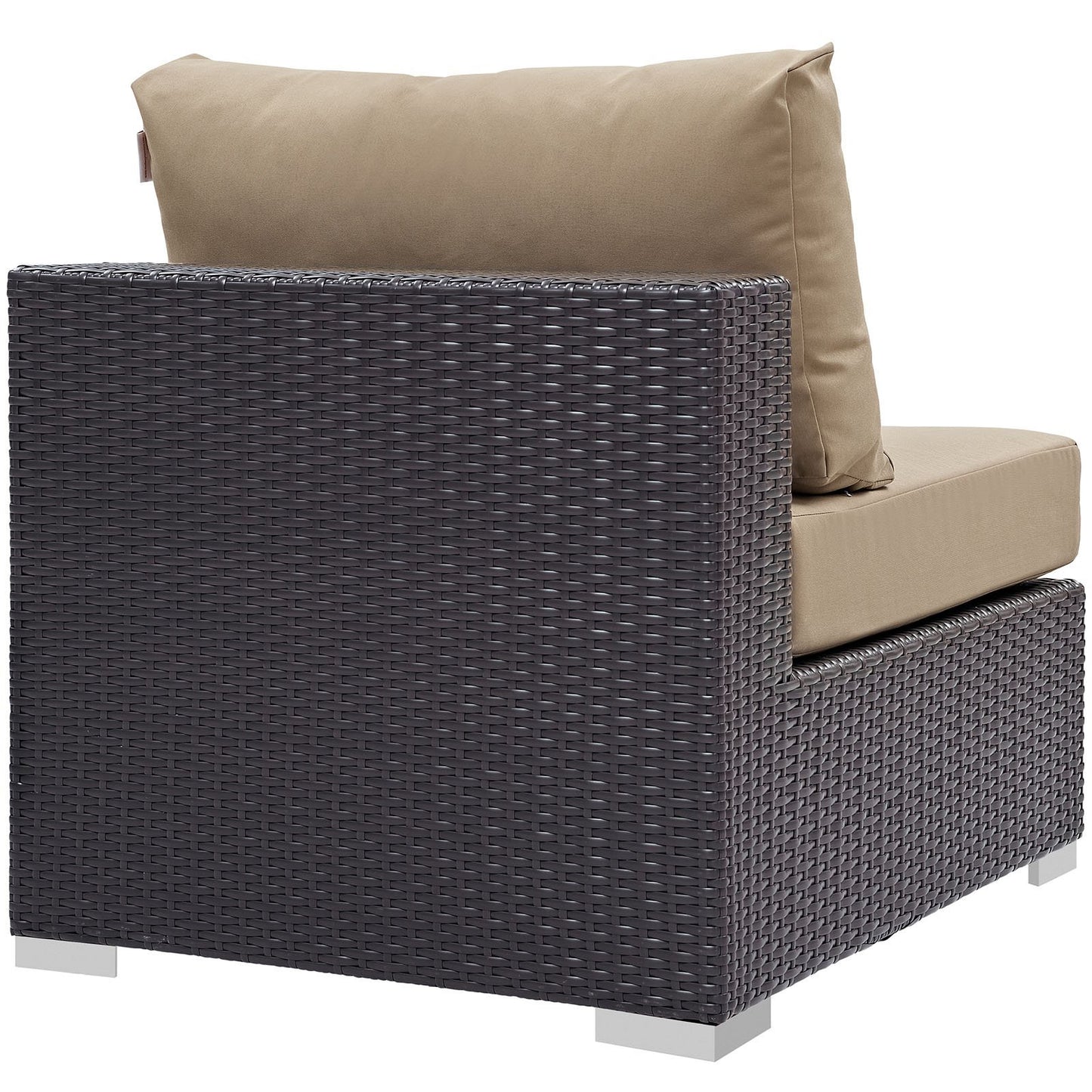 executive chairs | Convene Outdoor Sectional Armless Patio Chair | Durable Rattan Weave | All-Weather Cushions | Versatile Design | Enhance Your Outdoor Experience | casafoyer.myshopify.com