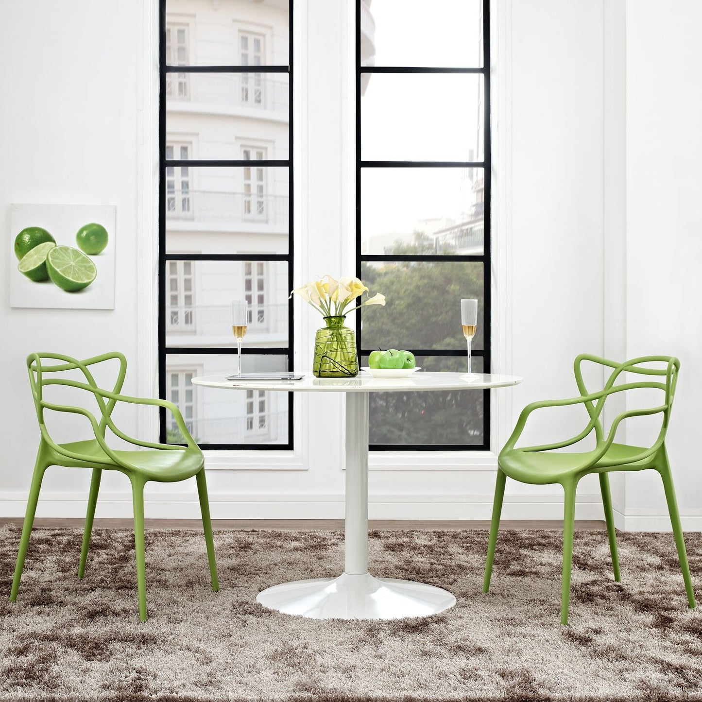 home office desk chairs | CasaFoyer Entangled Dining Chair Set of 2 | Captivating Design | Molded Plastic | Foot Caps | Fully Assembled | Wipe-Clean Surface | Green | casafoyer.myshopify.com
