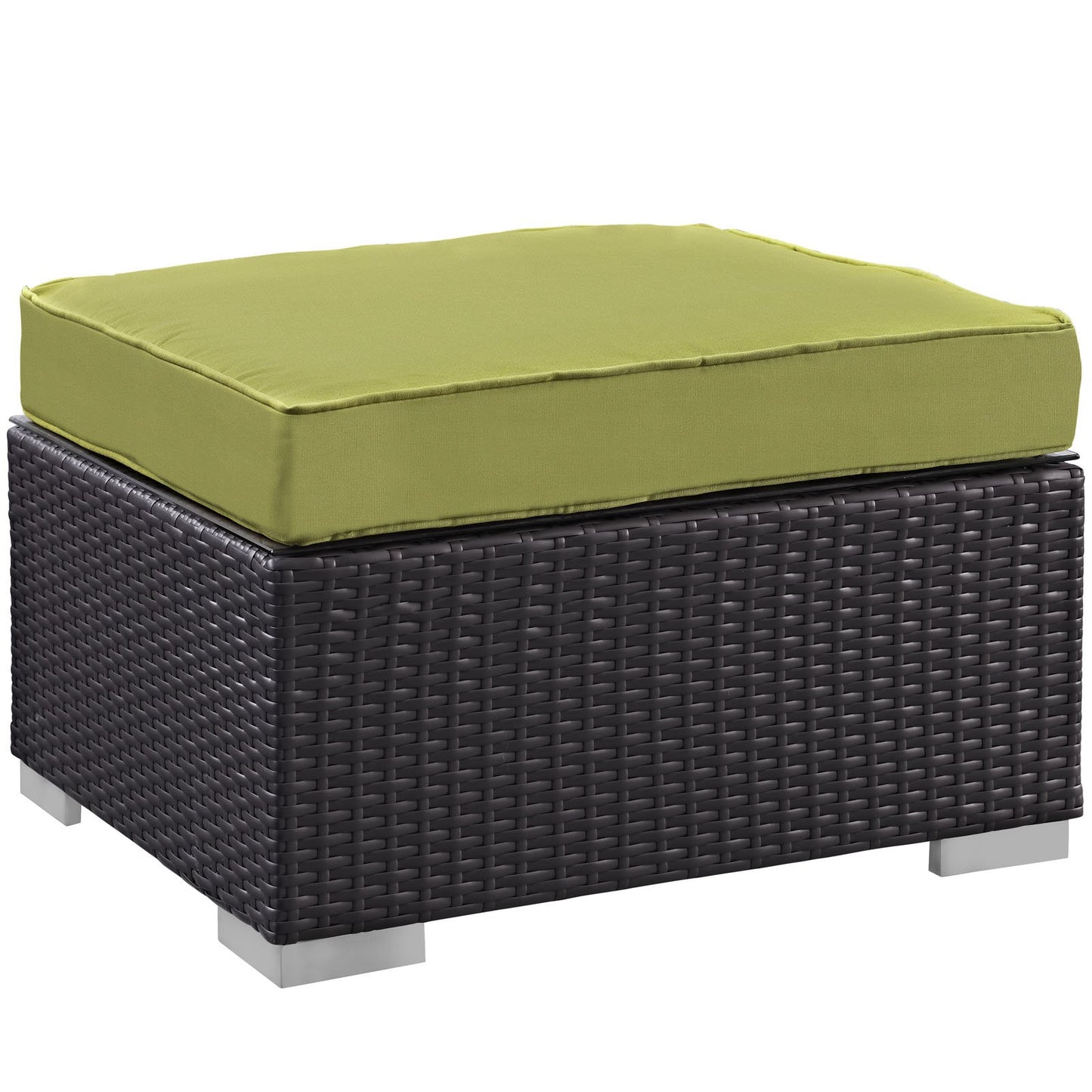 kitchen and dining room sets | CasaFoyer Convene Outdoor Sectional Set | Synthetic Rattan | Aluminum Frame | All-Weather Cushions | Patio Lounge Armchair, Ottoman, Side Table | casafoyer.myshopify.com