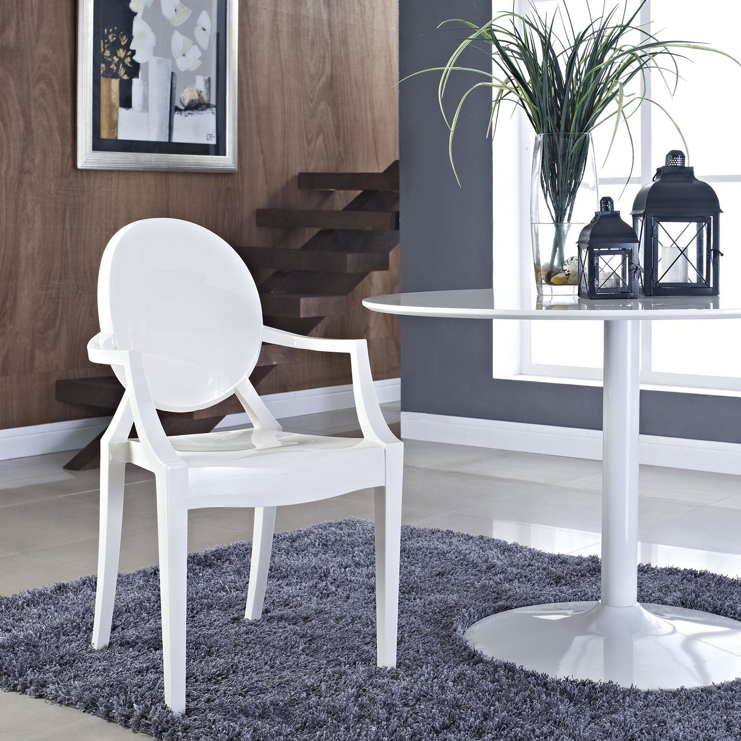 Chair | Casper Chair | Artistic & Elegant Dining Armchair - Indoor & Outdoor | White | casafoyer.myshopify.com