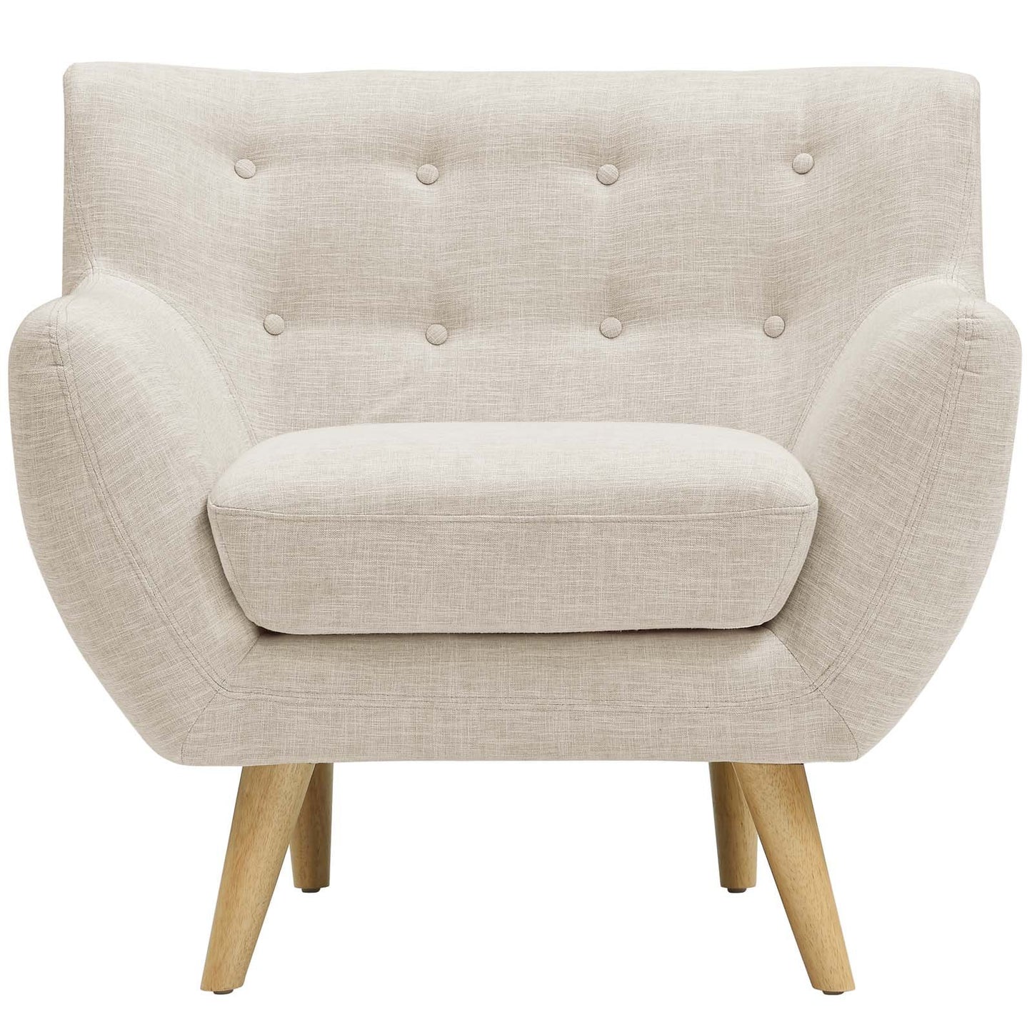 home office desk chairs | CasaFoyer Wholesale | Luxurious Dual Cushion Armchair | Solid Wood Legs | Elegant Mid-Century Design | Polyester Upholstery | Remark Armchair | casafoyer.myshopify.com