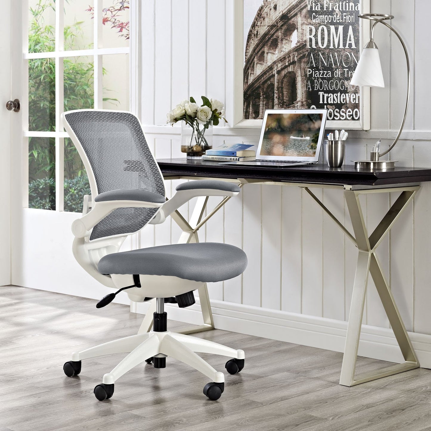 home office desk chairs | CasaFoyer Edge Office Chair | Customizable | Breathable Mesh Seat | White Frame | Optimal Comfort & Functionality | casafoyer.myshopify.com