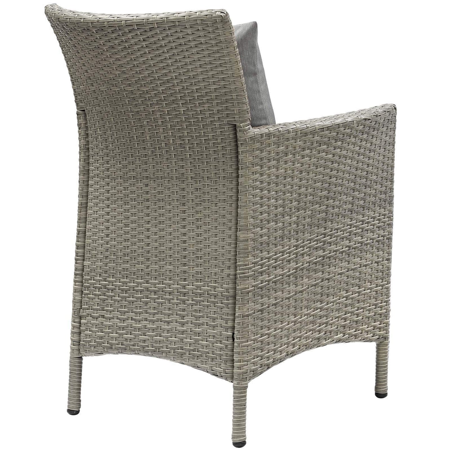 patio bistro sets | CasaFoyer Conduit Outdoor Patio Dining Arm Chair Set of 4 | Transitional Style | UV-Resistant Wicker Rattan | Weatherproof | Comfortable Cushions | casafoyer.myshopify.com