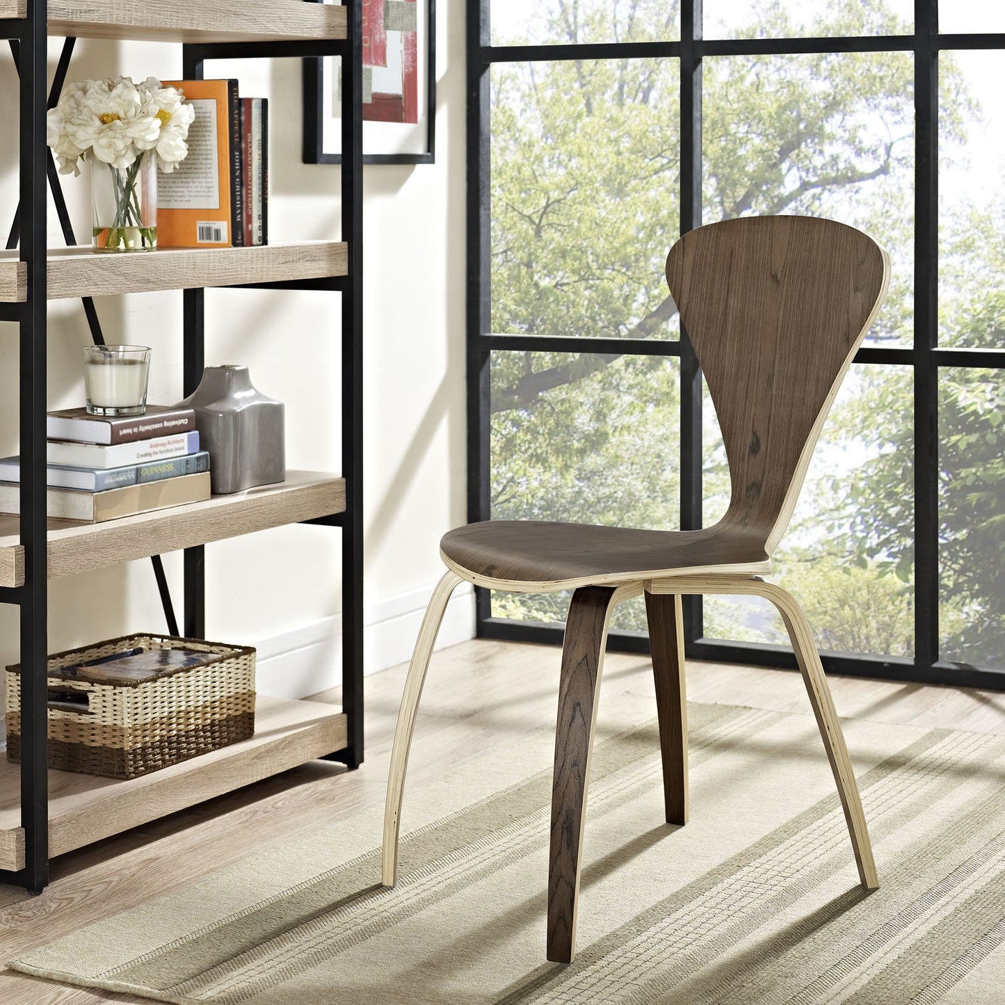 home office desk chairs | CasaFoyer Vortex Chair | Molded Wood | Comfortable Waterfall Seat | V-Shaped Back | Dark Walnut | Exceptional Design & Functionality | casafoyer.myshopify.com