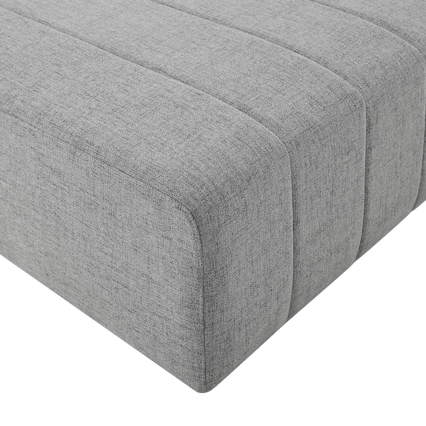 sofas | CasaFoyer Bartlett Upholstered Fabric Armless Chair | Retro Modern Style | Channel Tufting | Dense Foam Padding | Solid Wood Frame | Non-Marking Foot Caps | casafoyer.myshopify.com