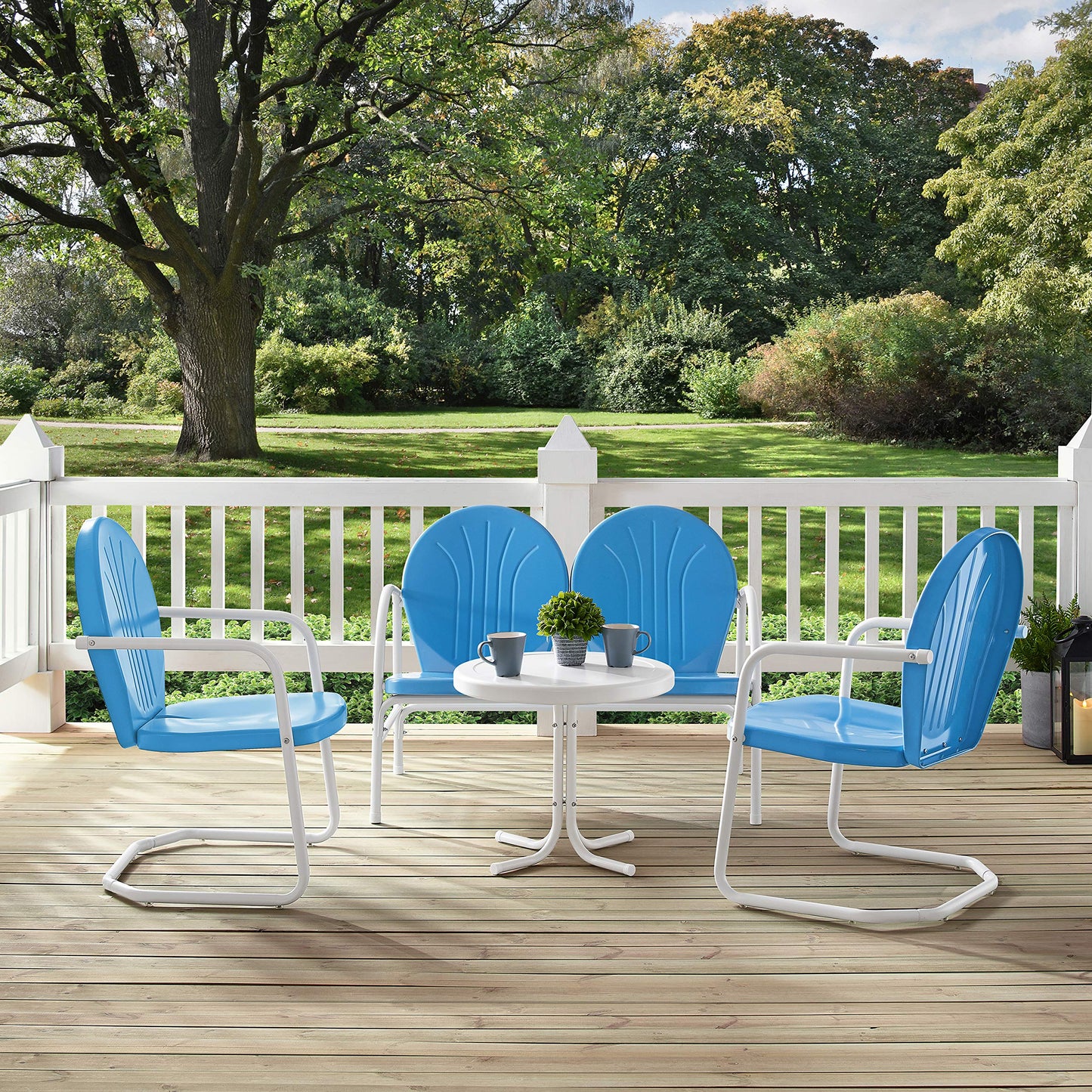 Patio Furniture Sets | Griffith Metal Outdoor Furniture Set | Nostalgic Charm, Durable & Stylish | Loveseat, 2 Chairs & Side Table | Perfect for Relaxation & Fond Memories | casafoyer.myshopify.com