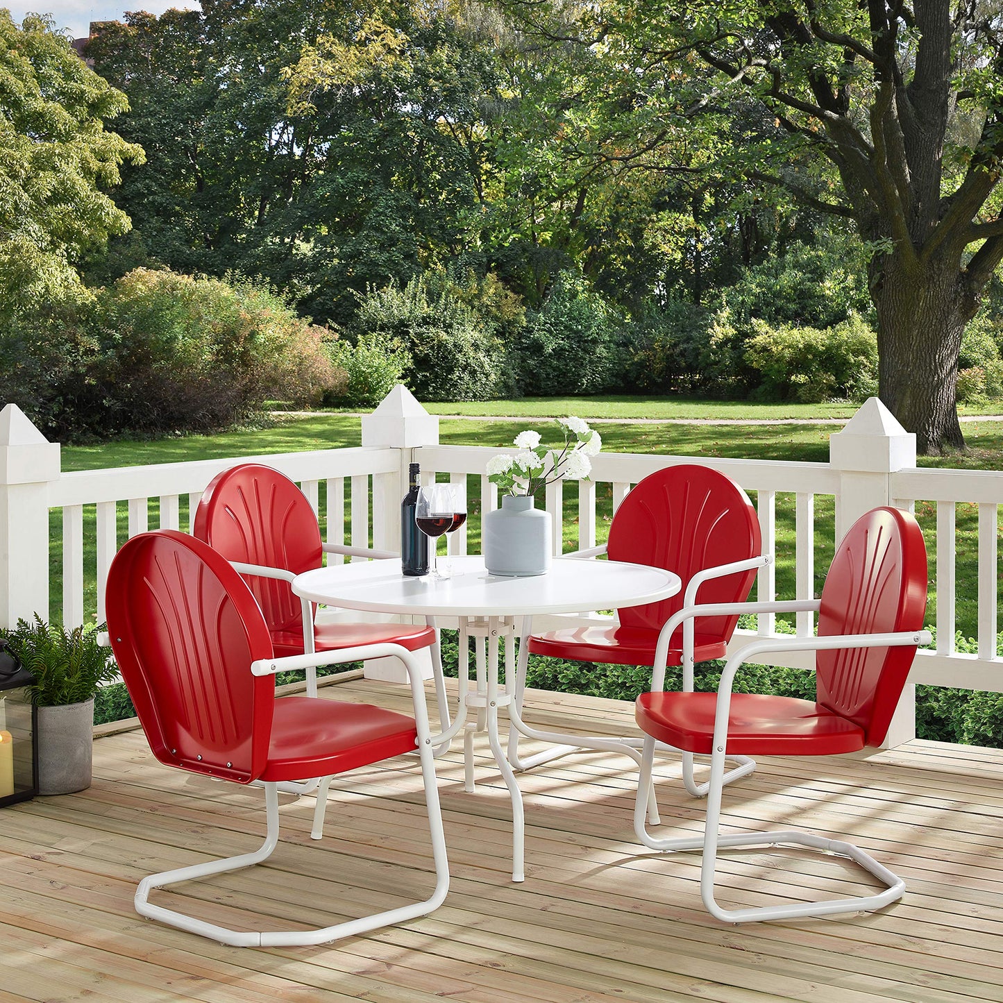 Patio Furniture Sets | Griffith Metal Outdoor Furniture Set | Nostalgic Charm, Durable & Safe | Relax in Comfort | Perfect for Outdoor Dining | casafoyer.myshopify.com