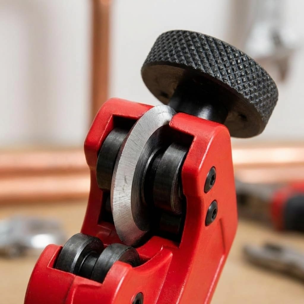 CASAFOYER Pipe Cutter Tool for Copper, Aluminum, Brass & Plastic | Heavy-Duty Tubing Cutter for Clean, Precise Cuts | Professional Tube Cutter for Plumbing, HVAC & Home Improvement