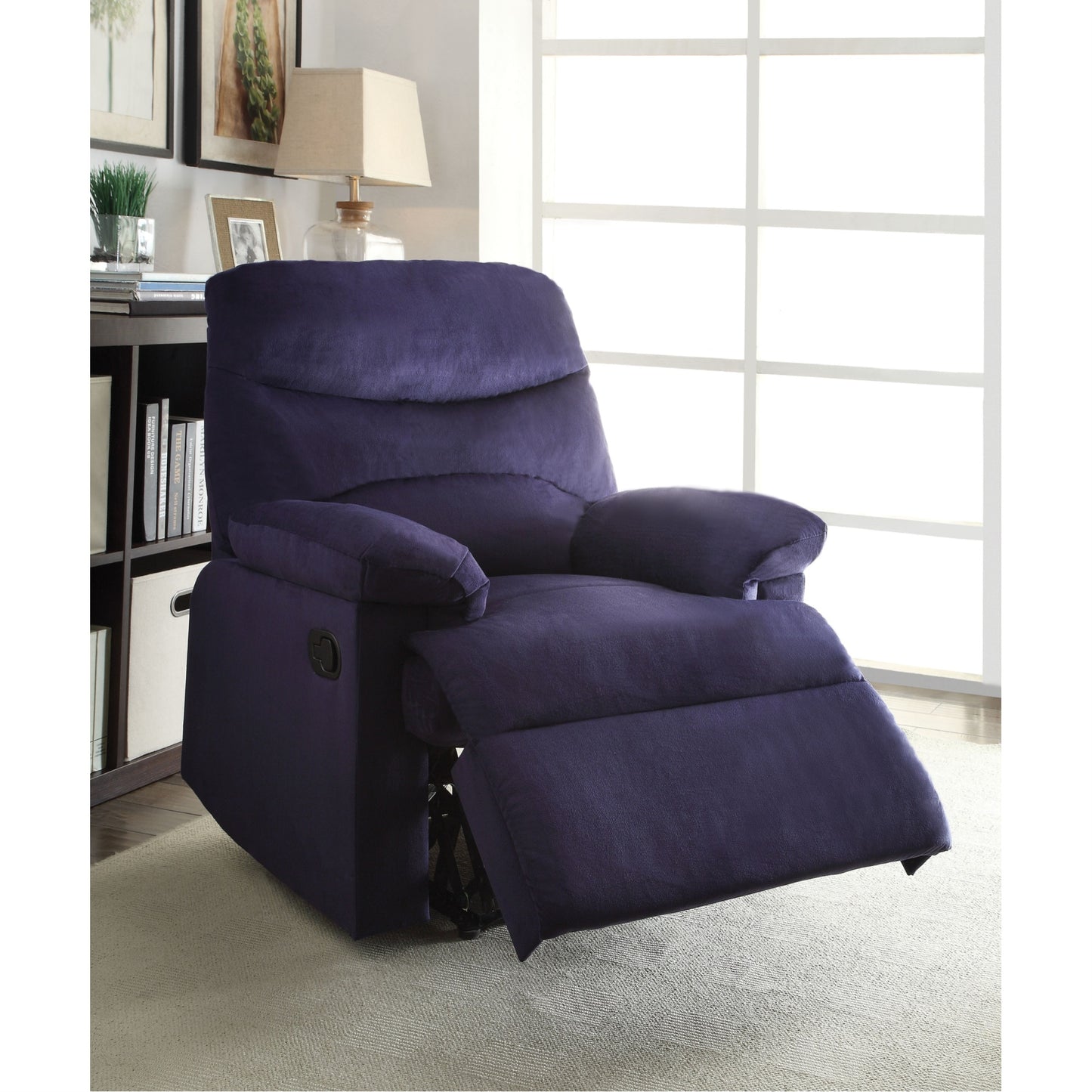 CasaFoyer KD Back Recliner - Woven Fabric, Tight Back & Seat Cushion, Pillow Top Armrest, Easy Assembly - Comfortable Motion Reclining Chair
