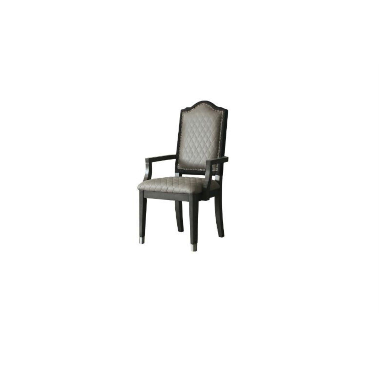 CasaFoyer House Beatrice Dining Set - European Romanticism Inspired, Timeless Elegance, Wooden Table, Exquisite Faux Leather Chairs, Sublime Simplicity & Unparalleled Comfort, Two-Toned Finish, Streamlined Design