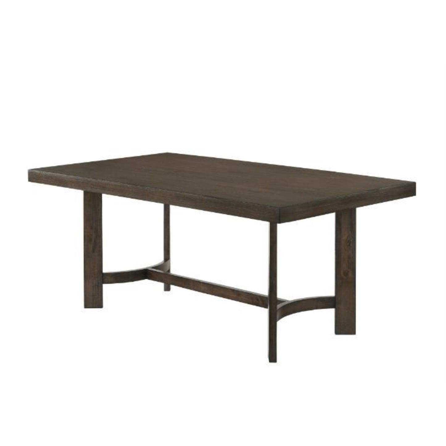 CasaFoyer Farren Dining Group: Elegant Trestle Base Dining Set with Espresso Finish. Personalize with Vibrant Dining Chairs in Yellow, Orange, Blue, and Green. Fully Padded Seats and Tufted Backrests for Complete Comfort.