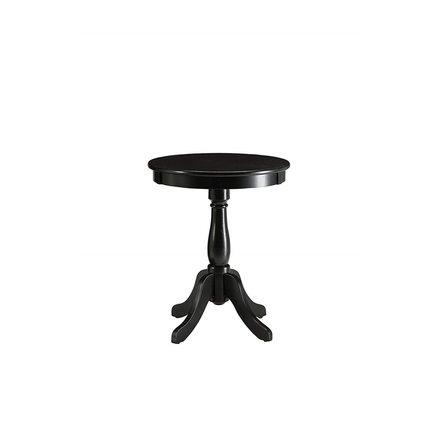 CasaFoyer Alger Shabby Chic Side Table - Round Top, Elegant Design, 4 Colors (White, Light Yellow, Black, Light Green) - Versatile & Stylish Home Addition