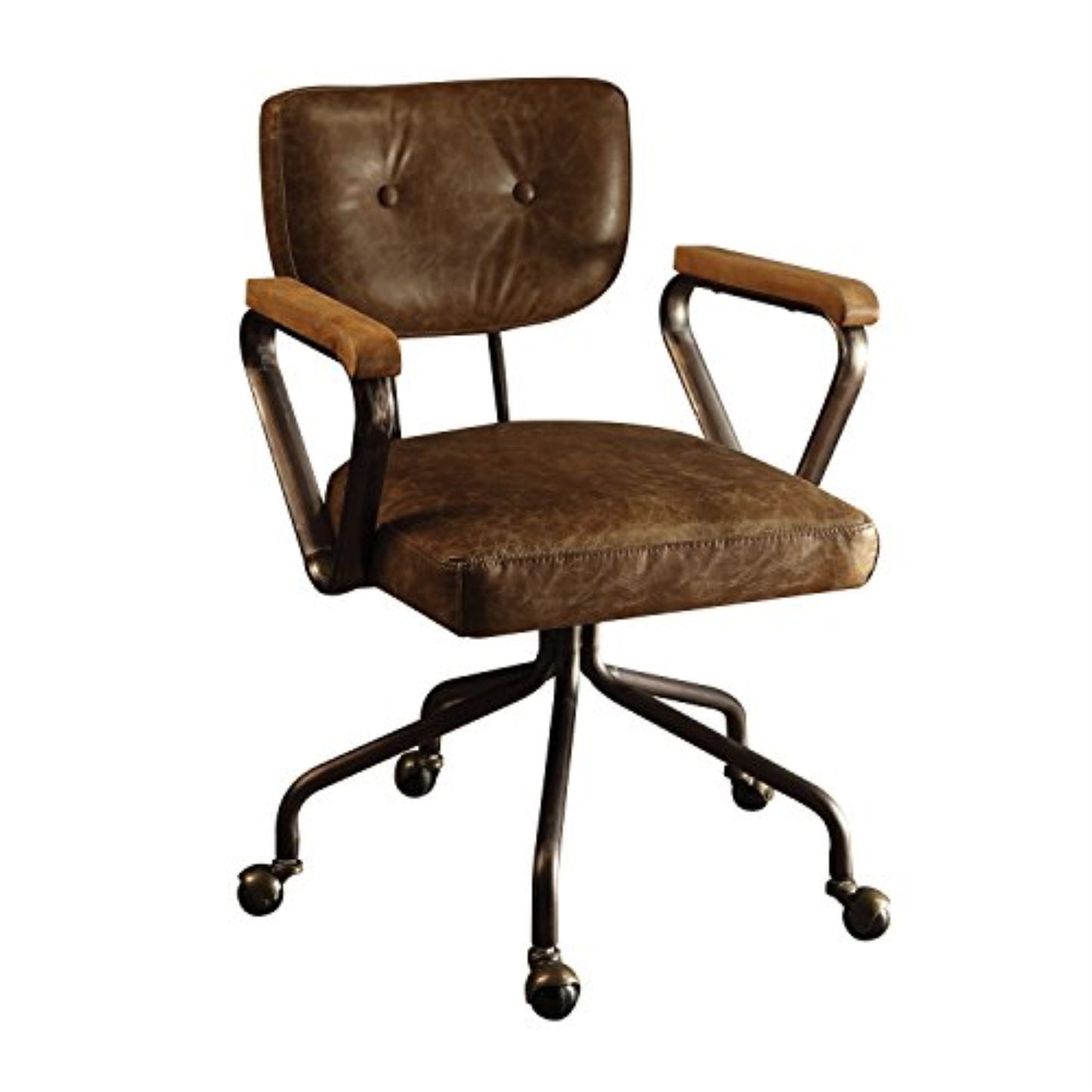 CasaFoyer Executive Office Chair Vintage Whiskey Top Grain Leather