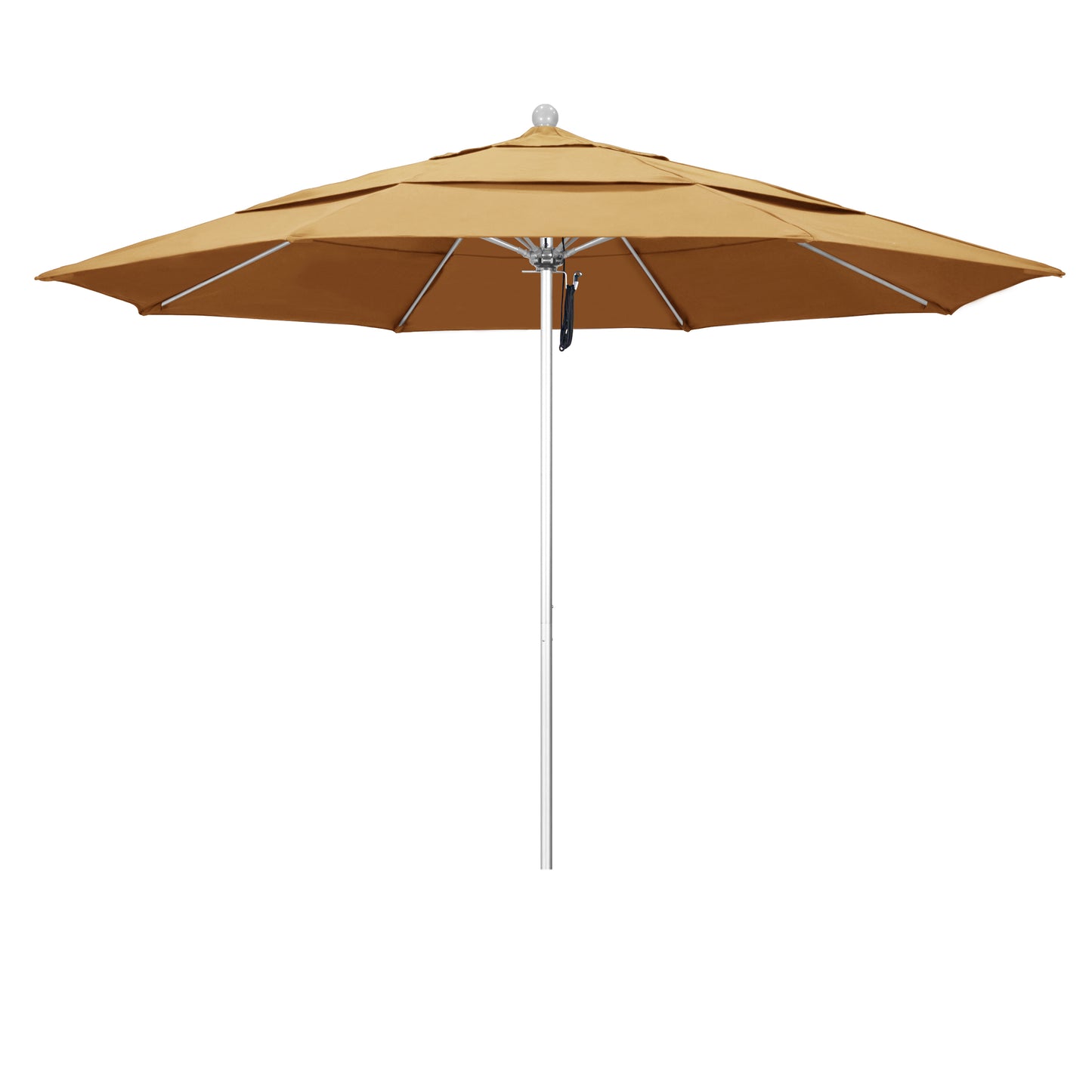 CasaFoyer 11' Commercial Grade Patio Umbrella with Sturdy Aluminum Frame, Fiberglass Ribs, and 3-Year Warranty - Easy Pulley Lift System - Ideal for Residential and Commercial Use