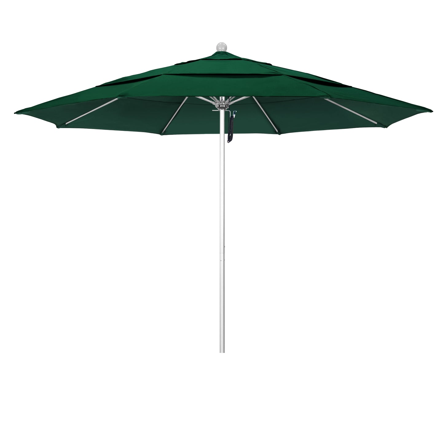 CasaFoyer 11' Commercial Grade Patio Umbrella | Durable Aluminum Frame | Fiberglass Ribs | Pulley Lift System | 3-Year Warranty | Ideal for Residential & Commercial Use