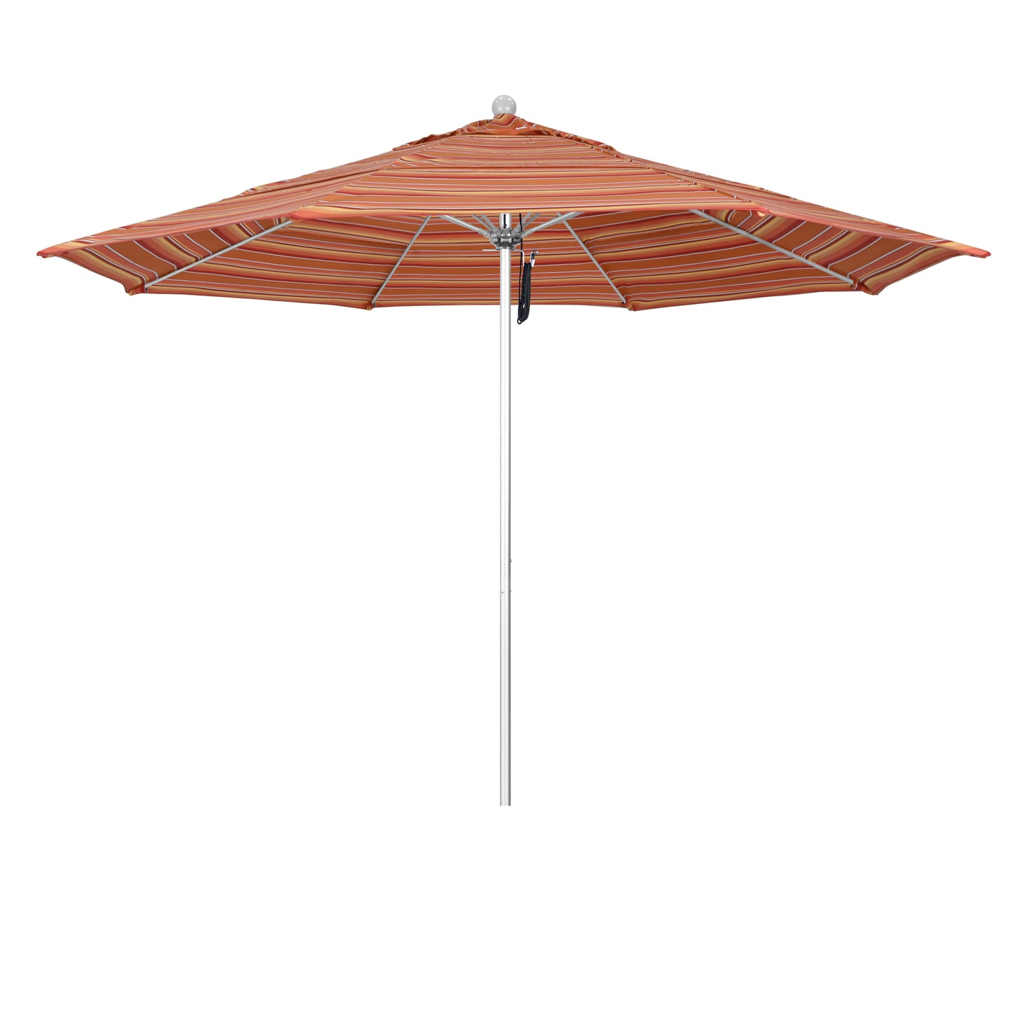 CasaFoyer 11' Commercial Grade Patio Umbrella with Aluminum Frame, Fiberglass Ribs, and Pulley Lift System - 3-Year Warranty on Ribs