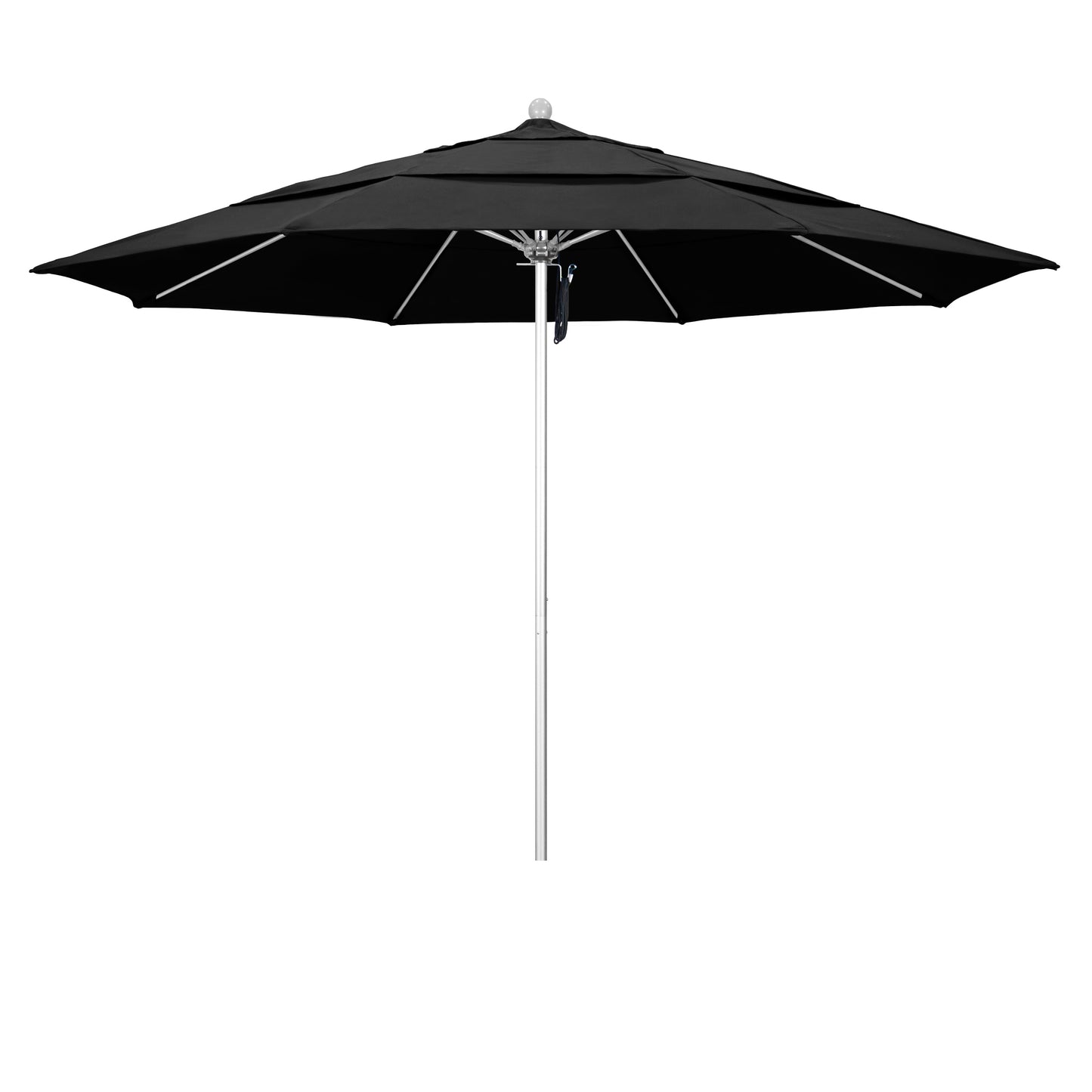 CasaFoyer 11' Commercial Grade Umbrella with Sturdy Aluminum Frame, Fiberglass Ribs, and 3-Year Warranty - Easy Pulley Lift System - Ideal for Residential and Commercial Use