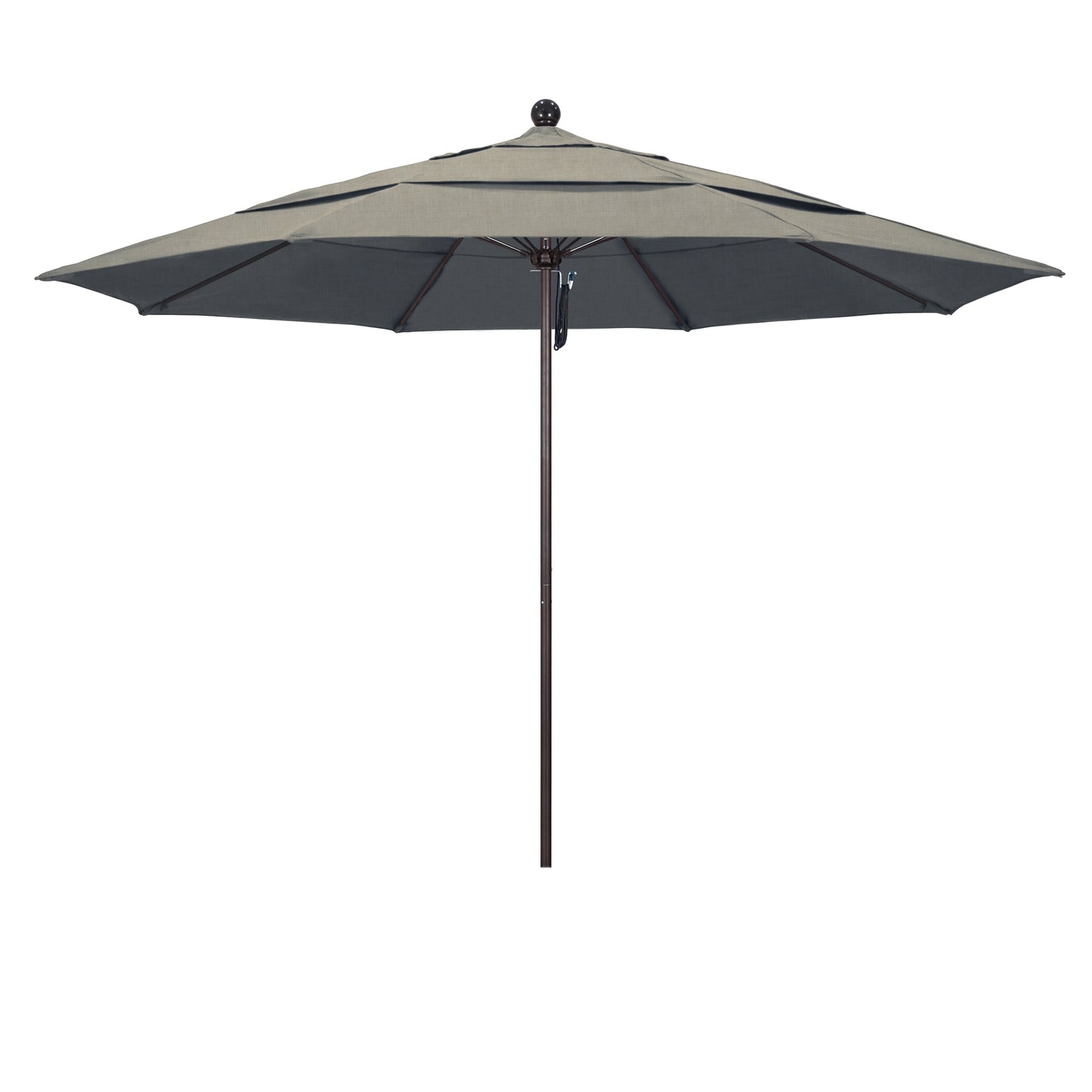 CasaFoyer 11' Commercial-Grade Patio Umbrella | Heavy-Duty Aluminum Frame | Fiberglass Ribs | Pulley Lift System | 3-Year Warranty