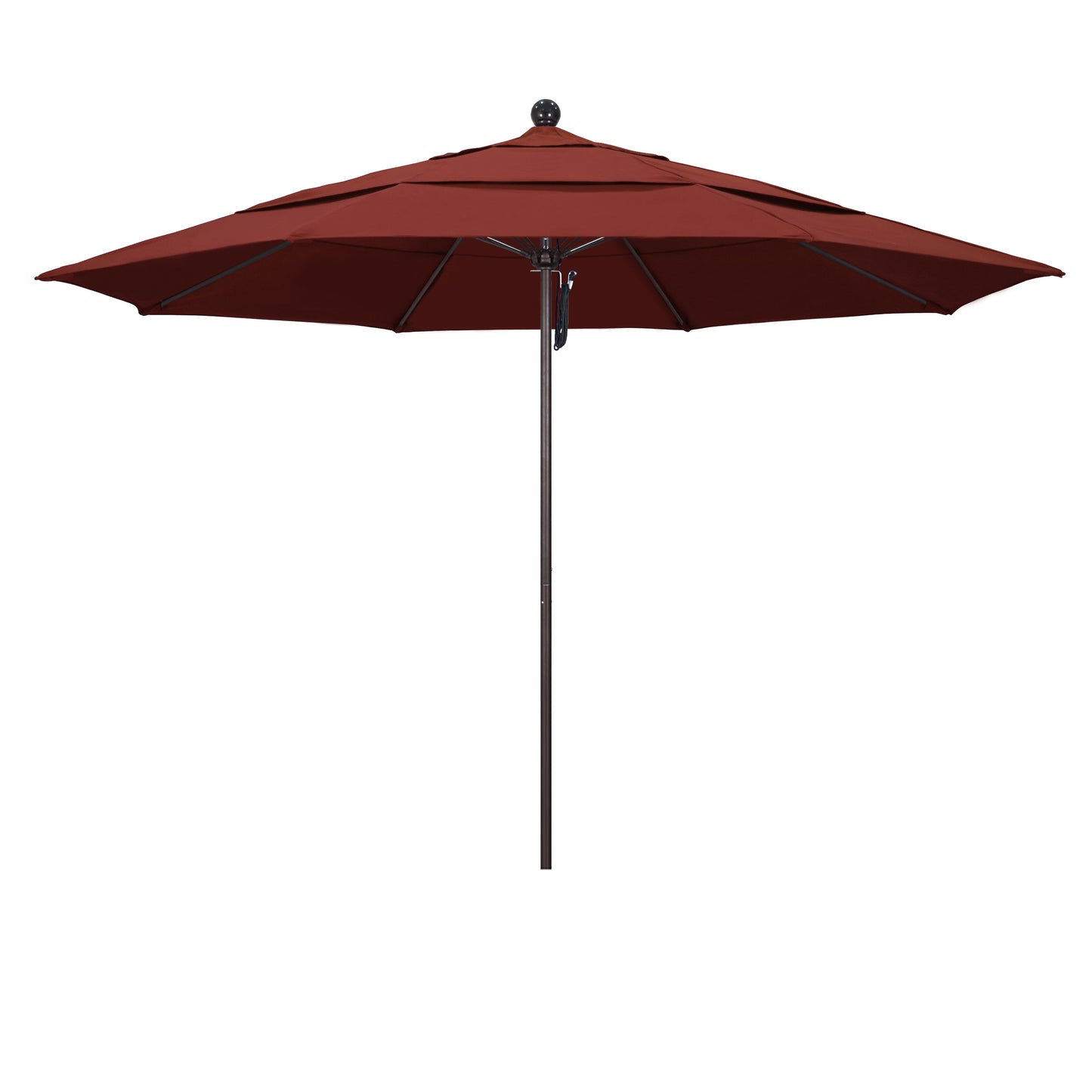 CasaFoyer 11' Commercial Grade Patio Umbrella - Durable Aluminum Frame, Fiberglass Ribs, Pulley Lift - 3-Year Warranty - Ideal for Residential & Commercial Use