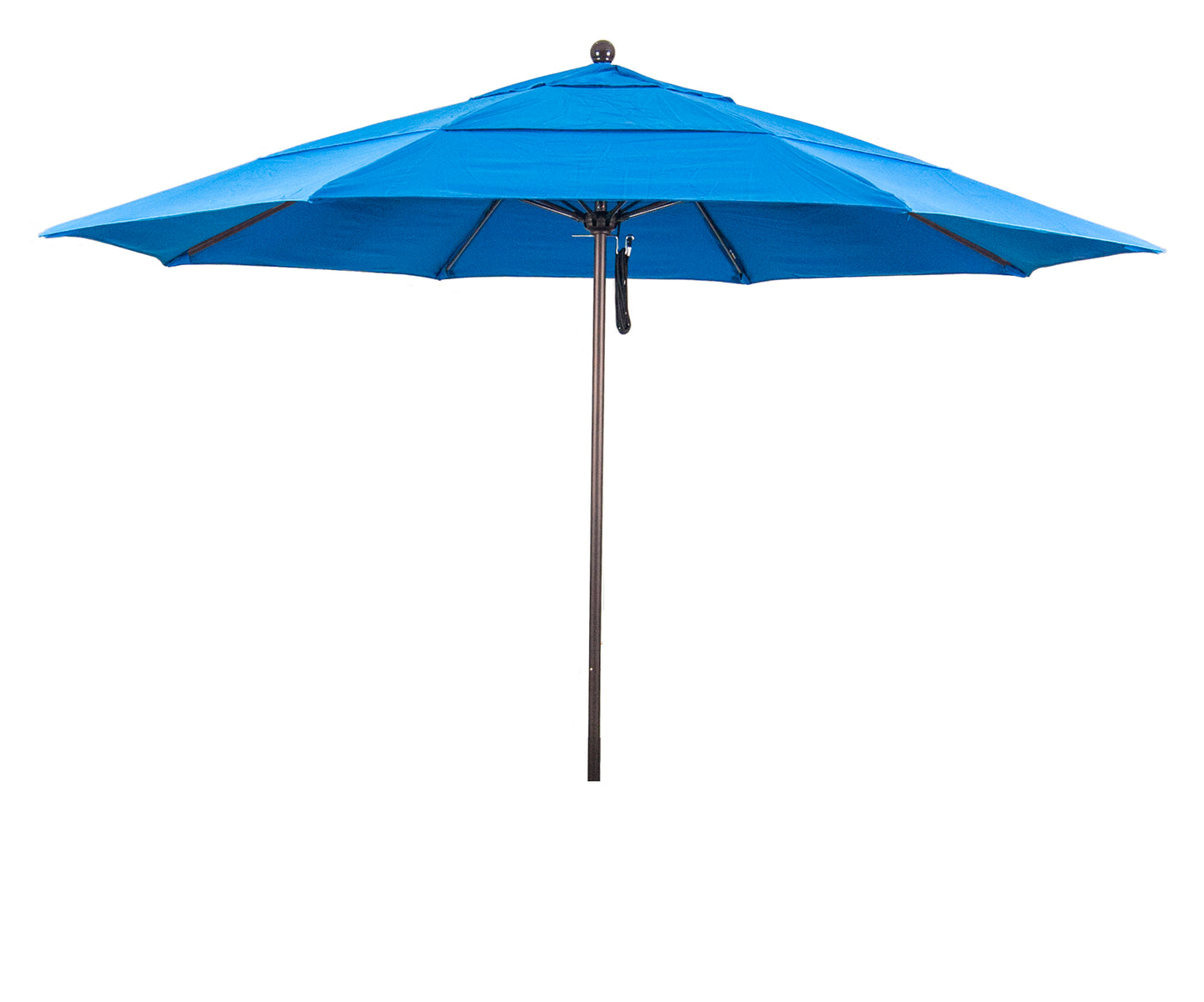 CasaFoyer 11' Commercial Grade Patio Umbrella - Heavy-Duty Construction, Aluminum Frame, Fiberglass Ribs, Pulley Lift System, 3-Year Warranty