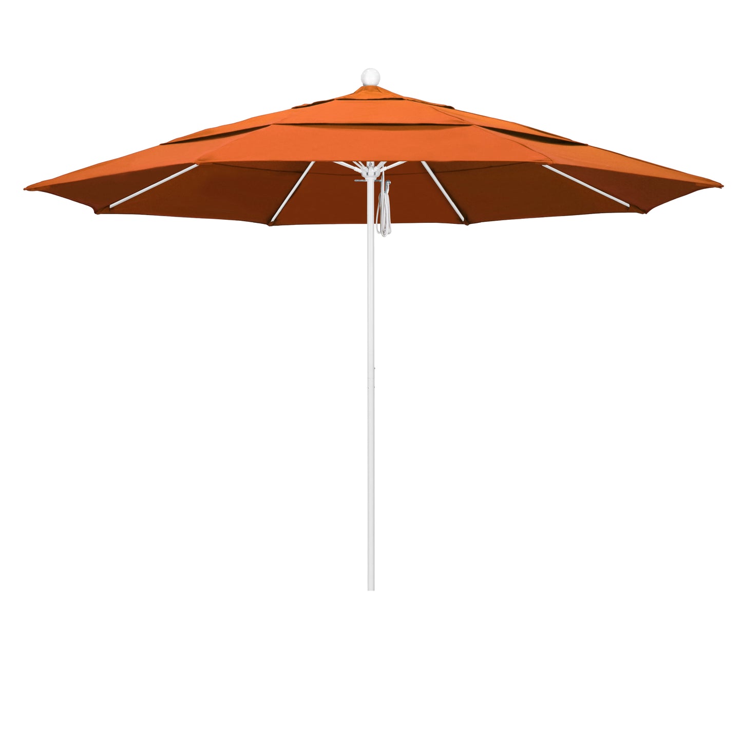 CasaFoyer 11' Commercial Grade Umbrella | Aluminum Frame | Fiberglass Ribs | Pulley Lift | 3-Year Warranty | Ideal for Residential & Commercial Use