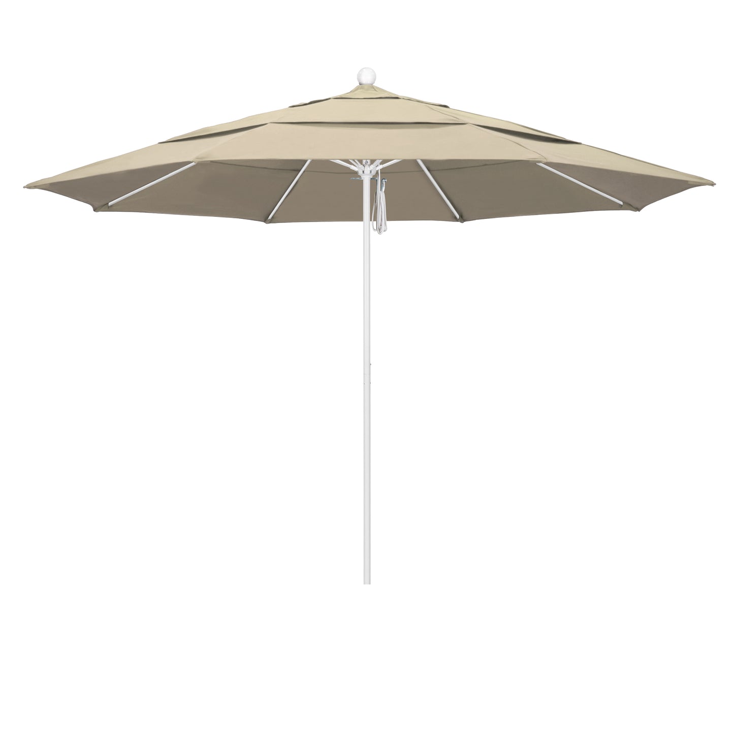 CasaFoyer 11' Commercial Grade Umbrella with Sturdy Aluminum Frame, Fiberglass Ribs, and 3-Year Warranty - Easy to Use Pulley Lift System.