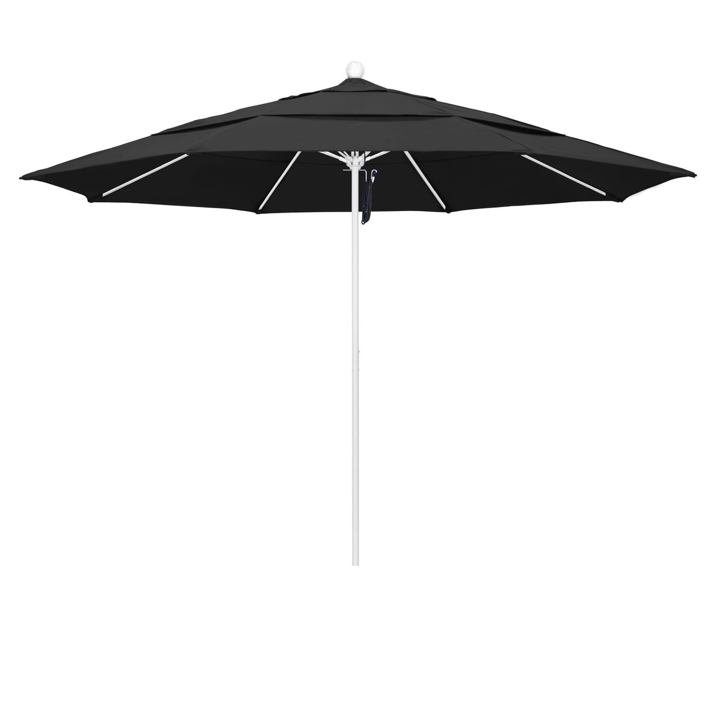 CasaFoyer 11' Commercial Grade Patio Umbrella - Heavy-Duty Construction, Aluminum Frame, Fiberglass Ribs, 3-Year Warranty, Easy Pulley Lift System