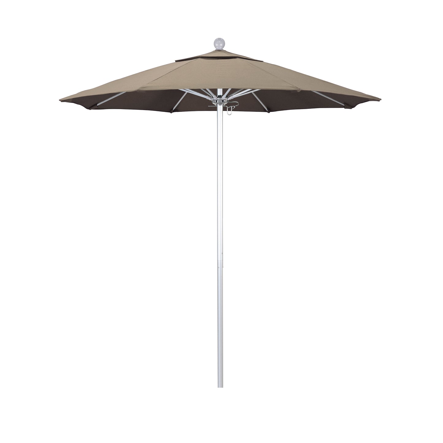 CasaFoyer 7.5' Commercial Grade Patio Umbrella | Aluminum Frame | Fiberglass Ribs | Push Lift System | 3-Year Warranty | Ideal for Residential & Commercial Use