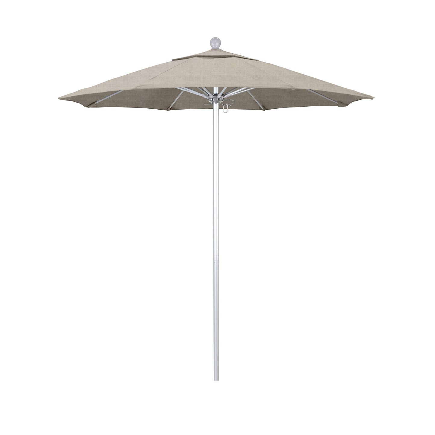 CasaFoyer 7.5' Commercial Grade Patio Umbrella | Sturdy Aluminum Frame | Fiberglass Ribs | Push Lift System | 3-Year Warranty