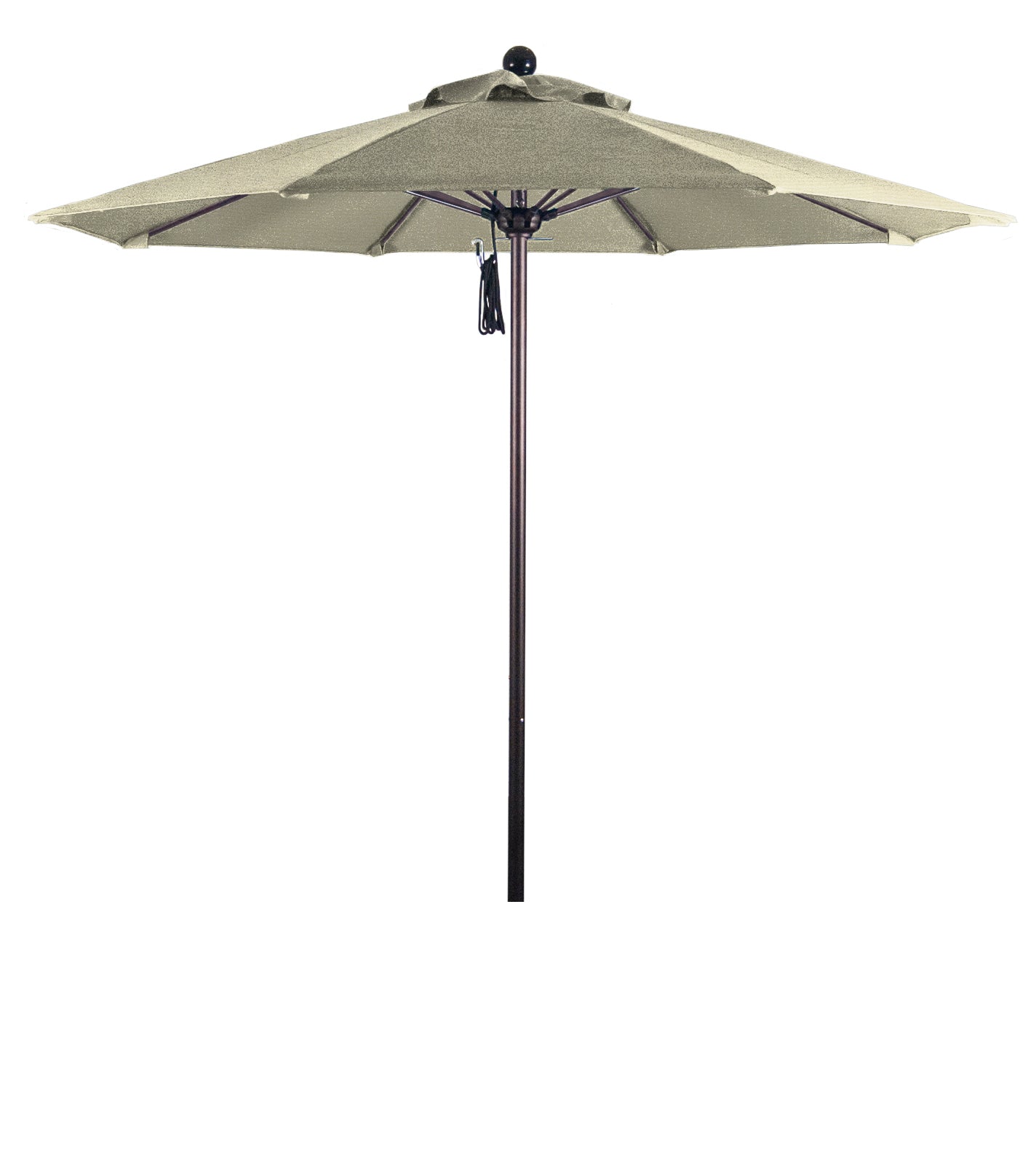 CasaFoyer 7.5' Commercial Grade Patio Umbrella | Sturdy Aluminum Frame | Fiberglass Ribs | Push Lift System | 3-Year Warranty