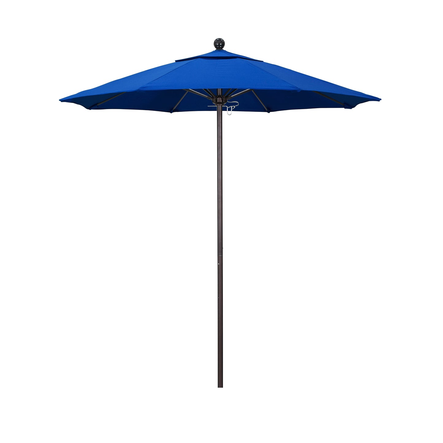 CasaFoyer 7.5' Commercial Grade Patio Umbrella | Aluminum Frame | Fiberglass Ribs | Push Lift System | 3-Year Warranty | Royal Blue Fabric