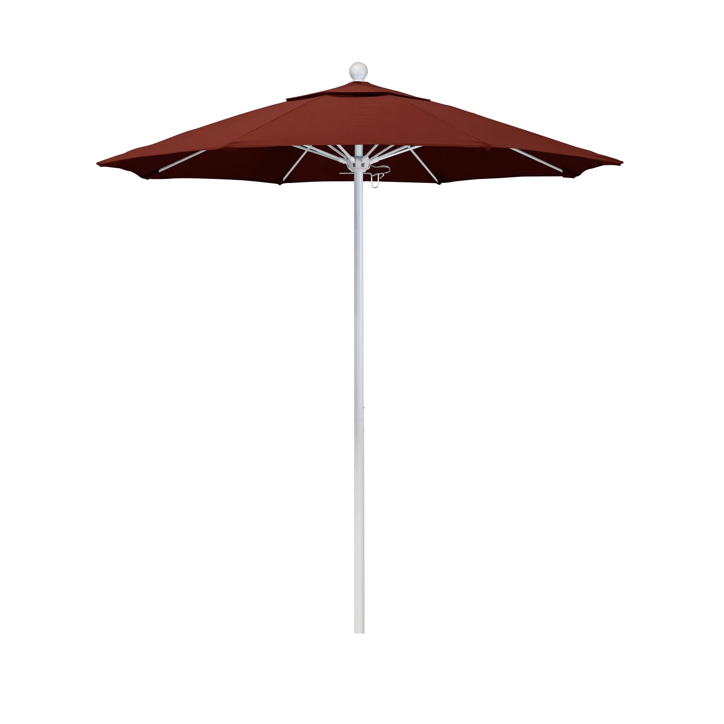 CasaFoyer 7.5' Commercial Grade Patio Umbrella with Aluminum Frame, Fiberglass Ribs, and Push Lift System - Durable and User-Friendly